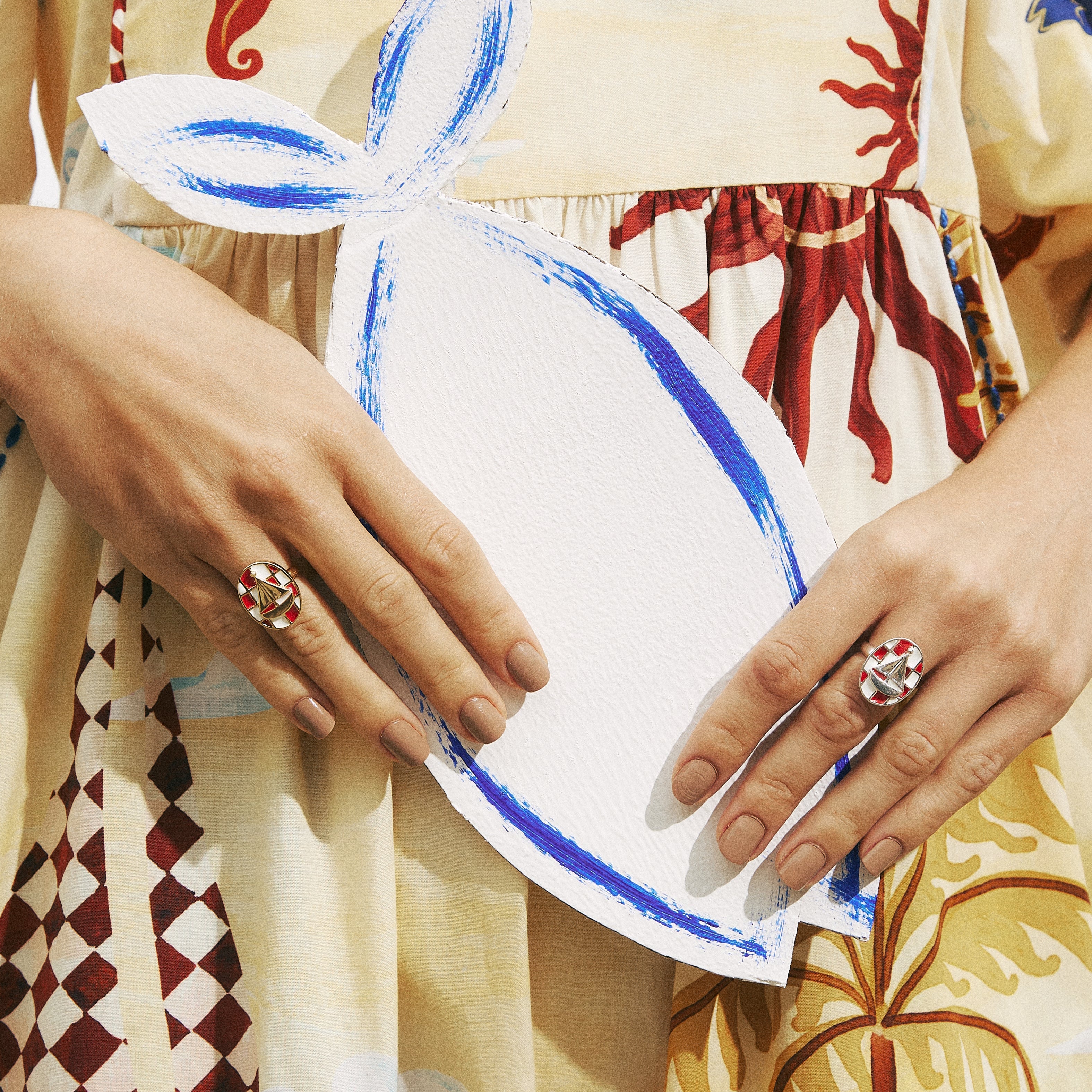 Anel Veleiro Ouro Ajustável