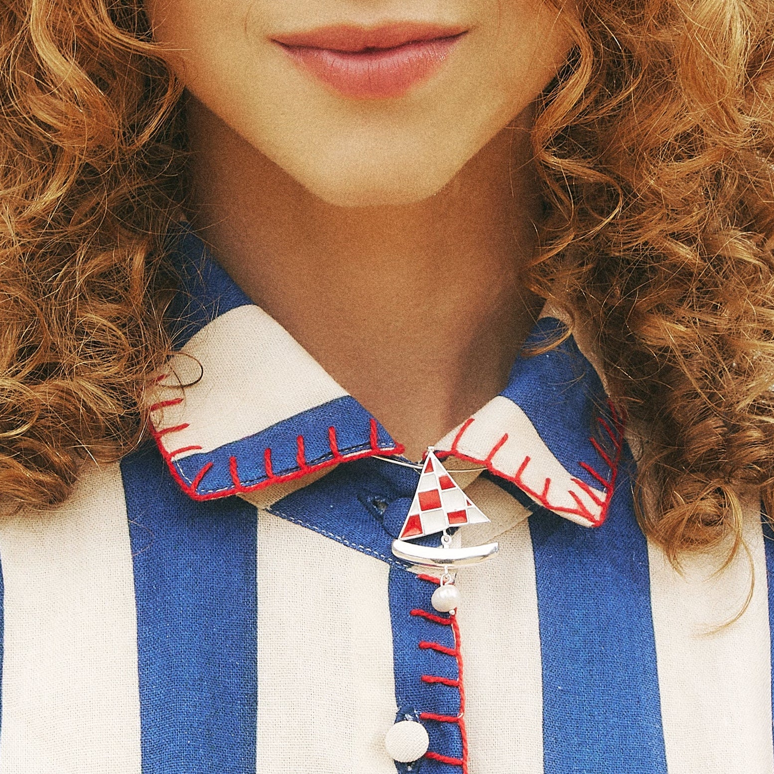 Gargantilha Veleiro Prata