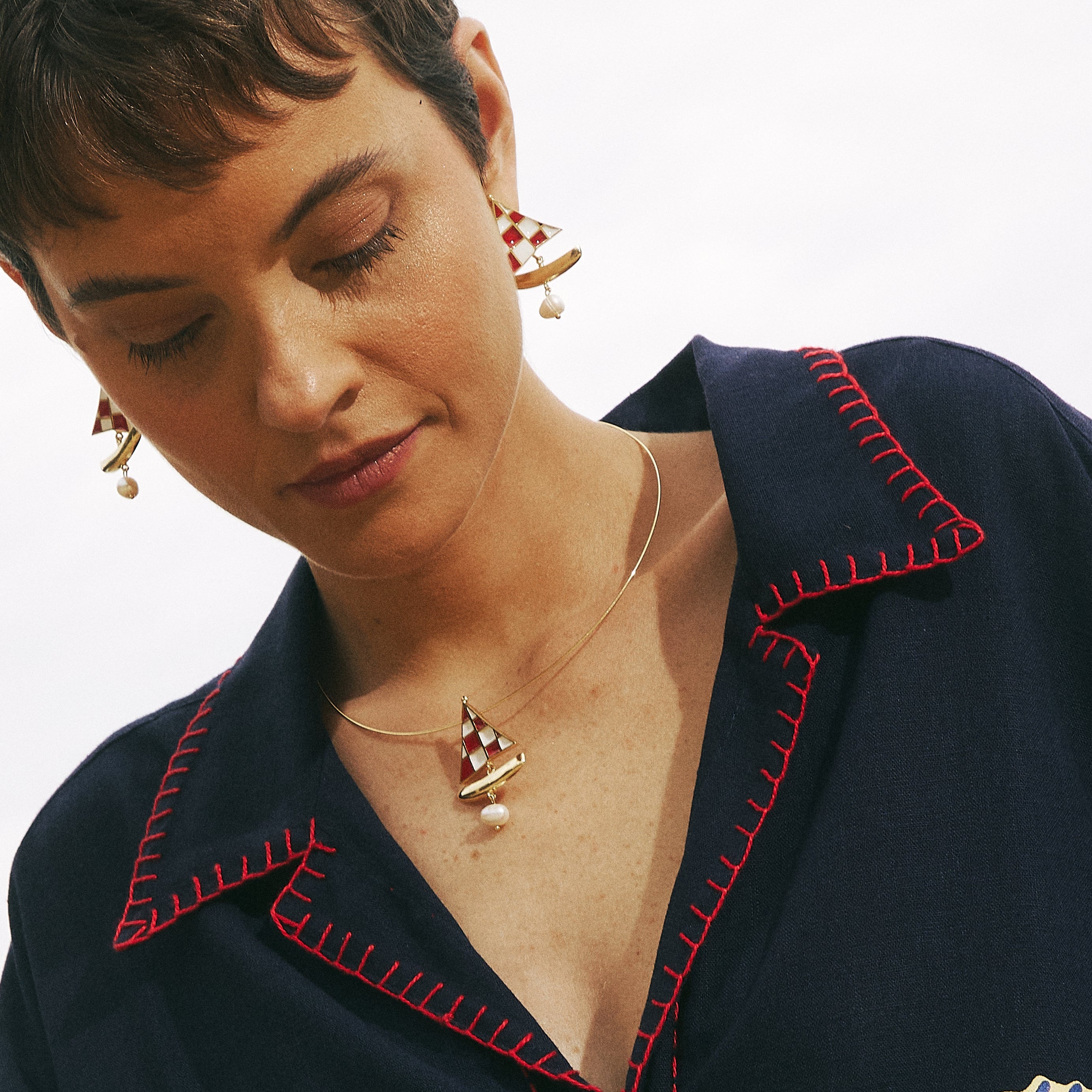 Gargantilha Veleiro Ouro