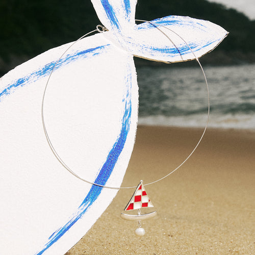 Gargantilha Veleiro Prata