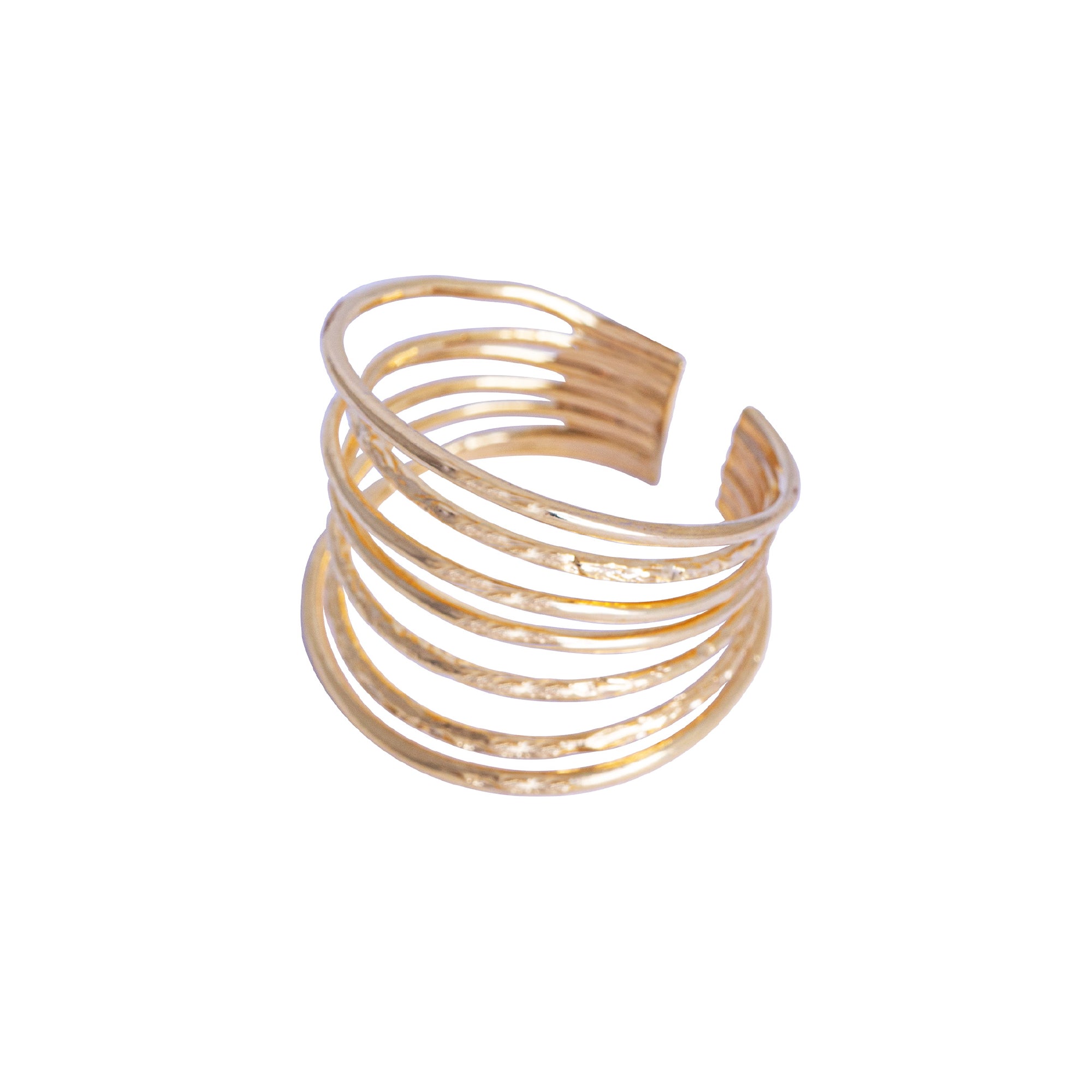 Anel Bendita Ouro Ajustável