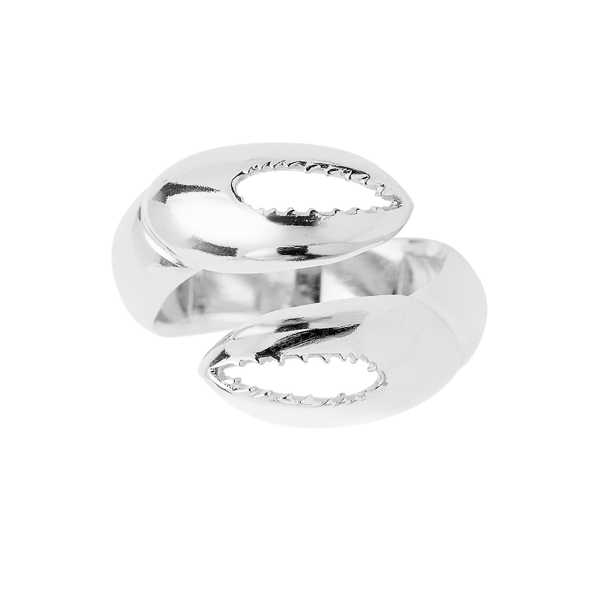 Anel Caranguejo Prata Ajustável