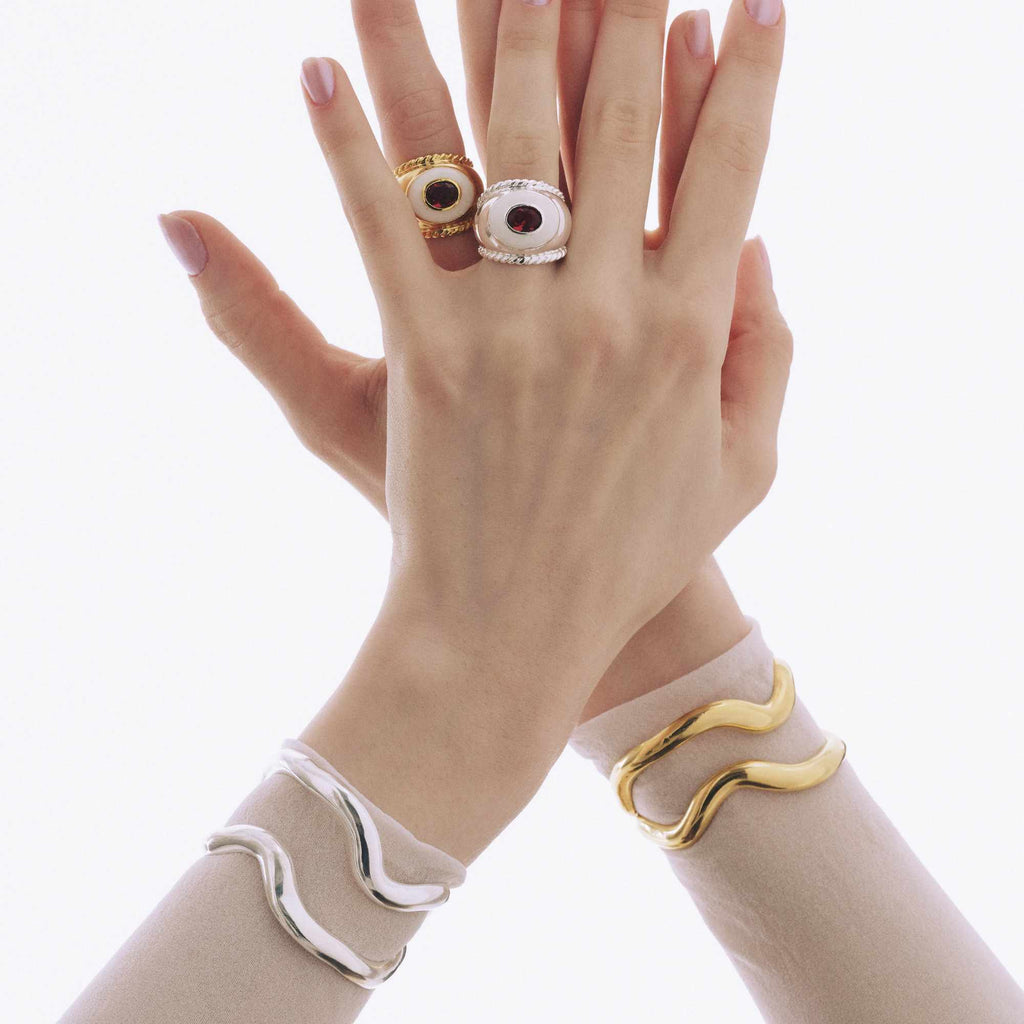 Bracelete Baile Prata Ajustável