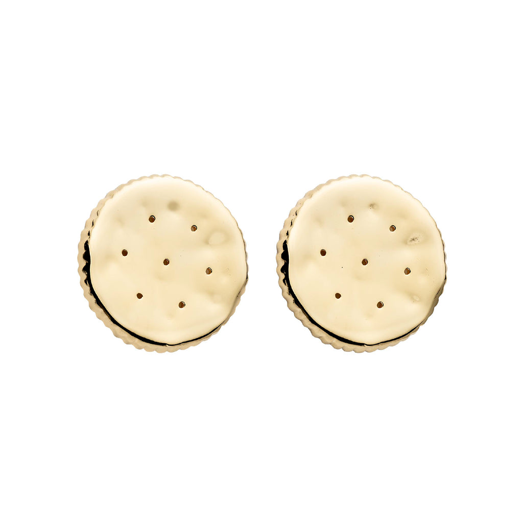 Brinco Bolacha Ouro