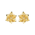 Brinco Flor Cravo Ouro