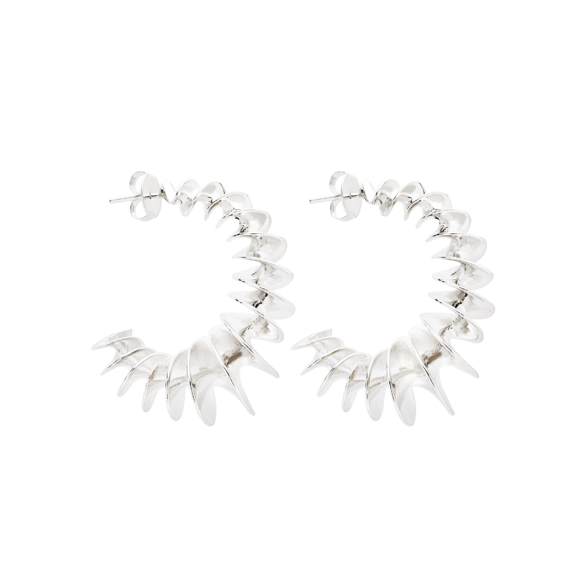 Brinco Argola Laranja Prata