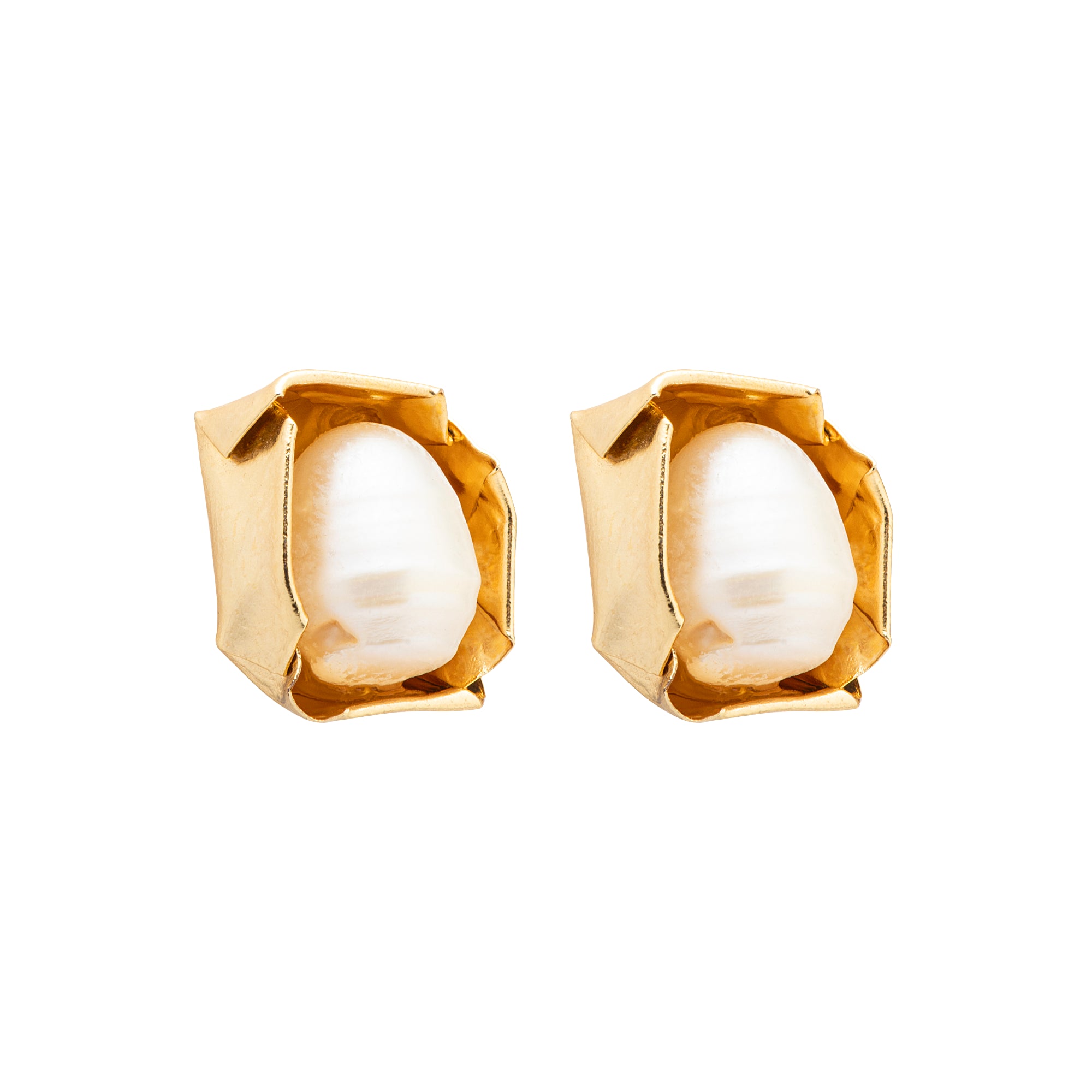 Brinco Madre Ouro com Pérolas