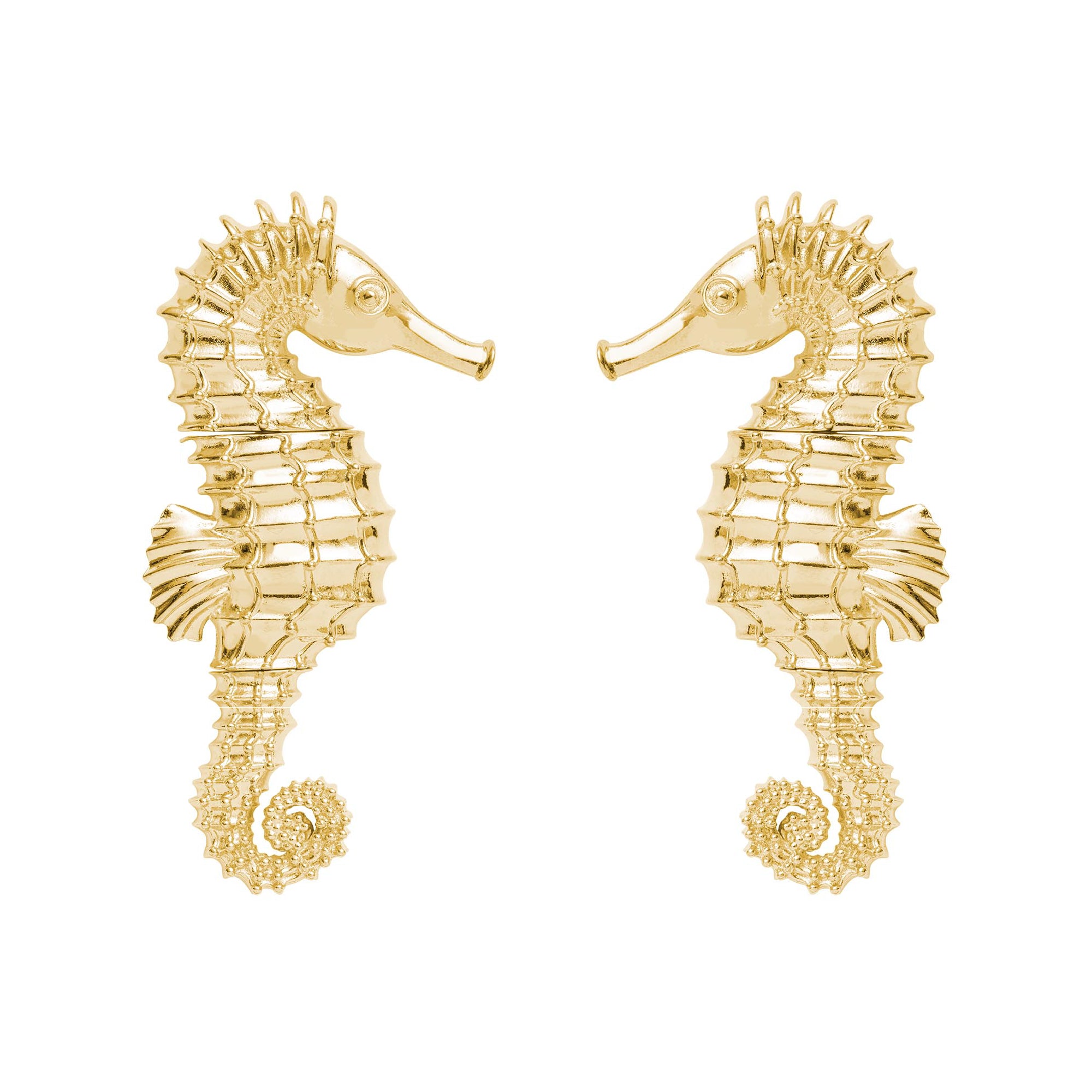 Brinco Cavalo Marinho Milo Ouro