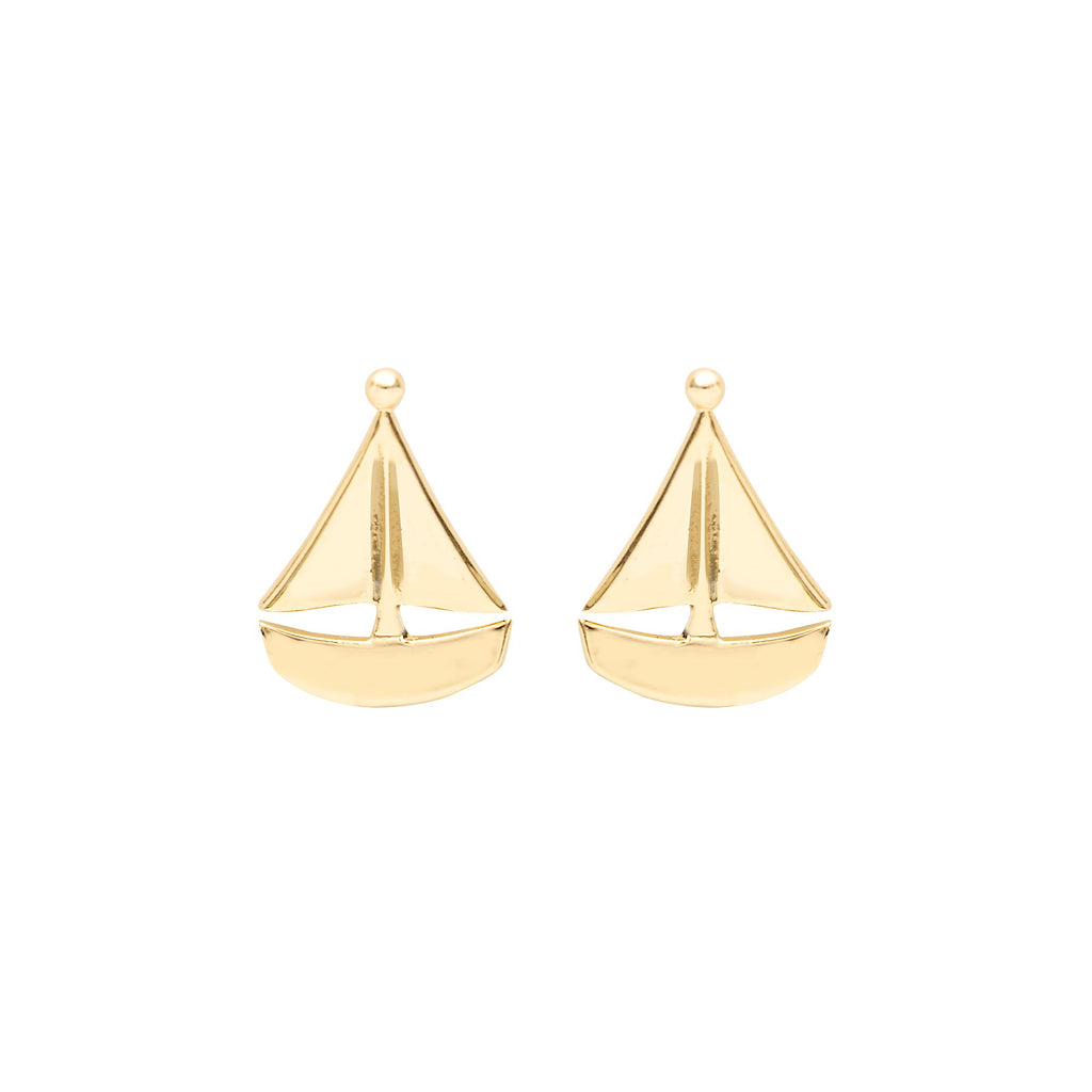 Brinco Mini Veleiro Ouro