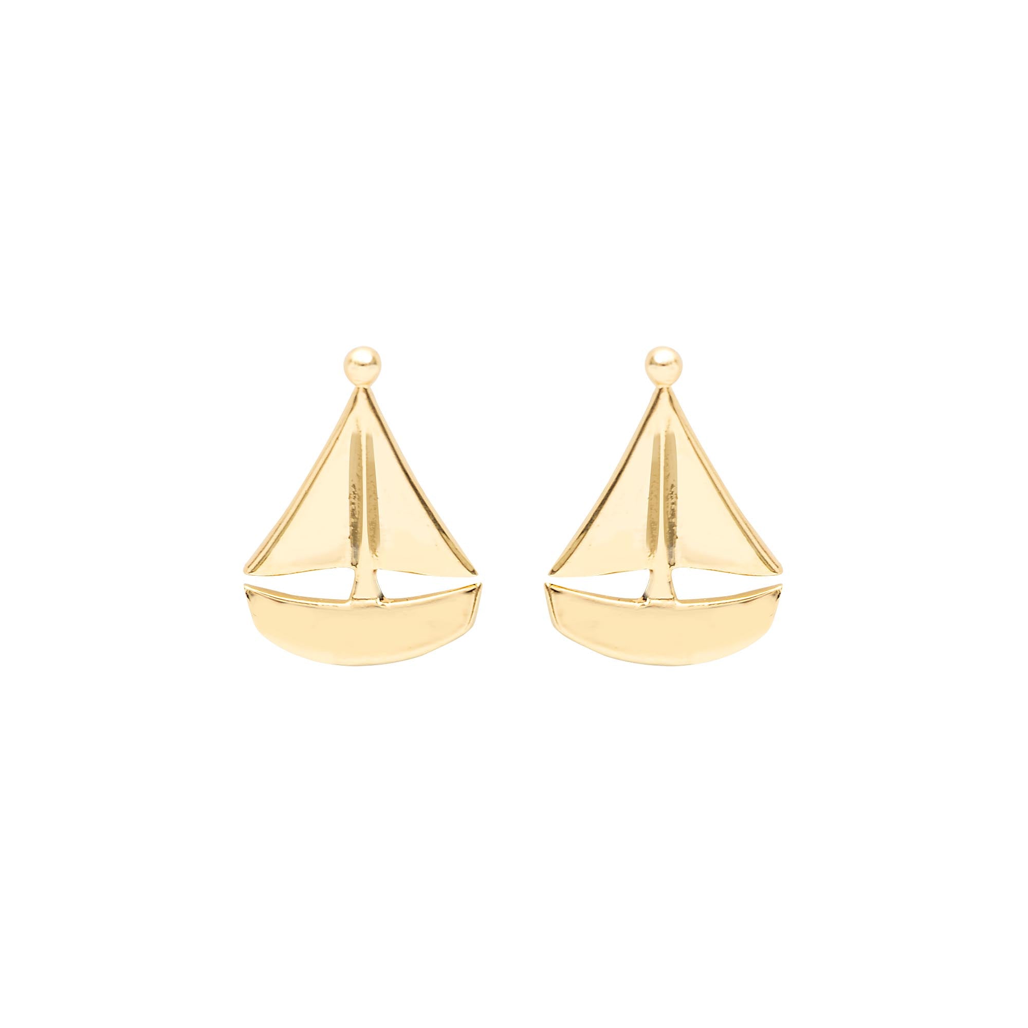Brinco Mini Veleiro Ouro
