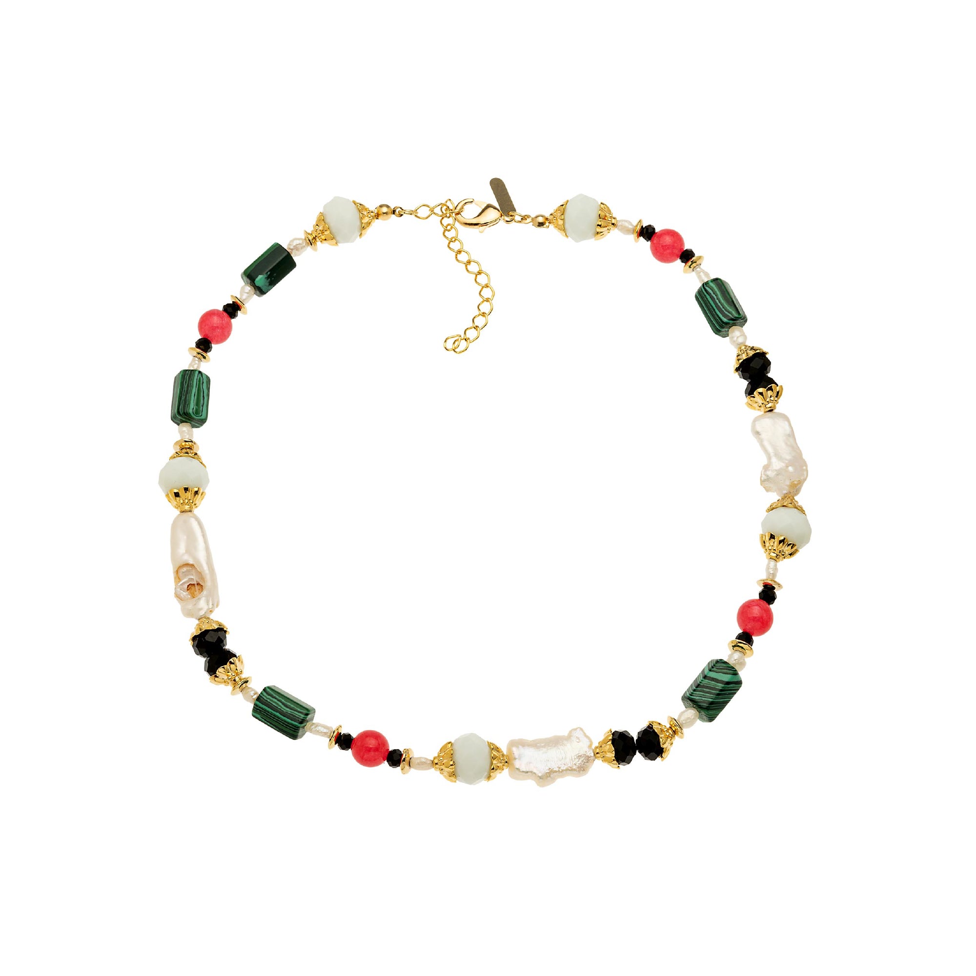 Colar Gula com Pedras Naturais