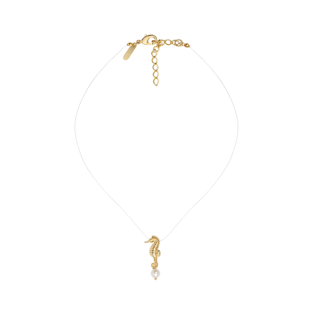Colar Cavalo Marinho Mini Milo Ouro