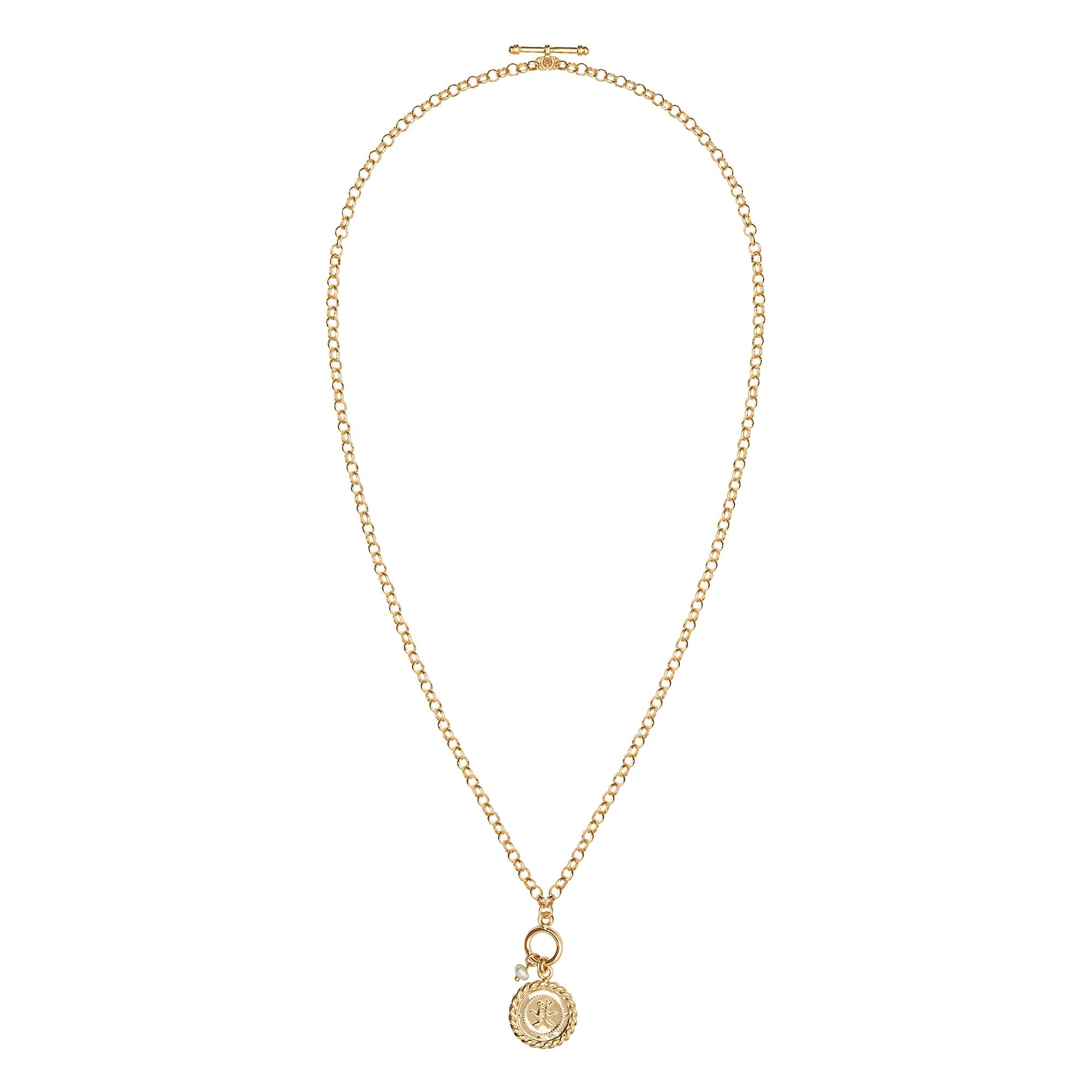 Colar Corrente Medalha Triana Ouro