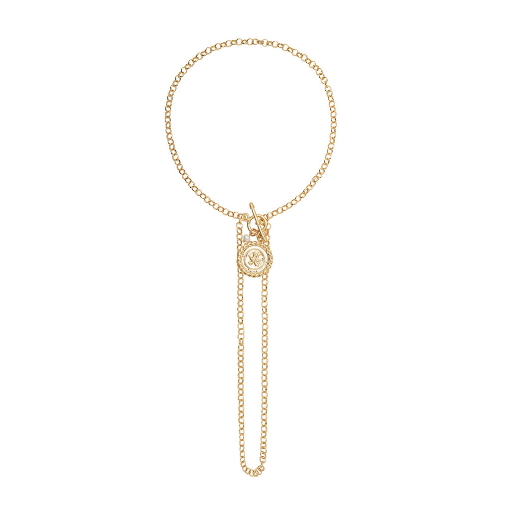 Colar Corrente Medalha Triana Ouro