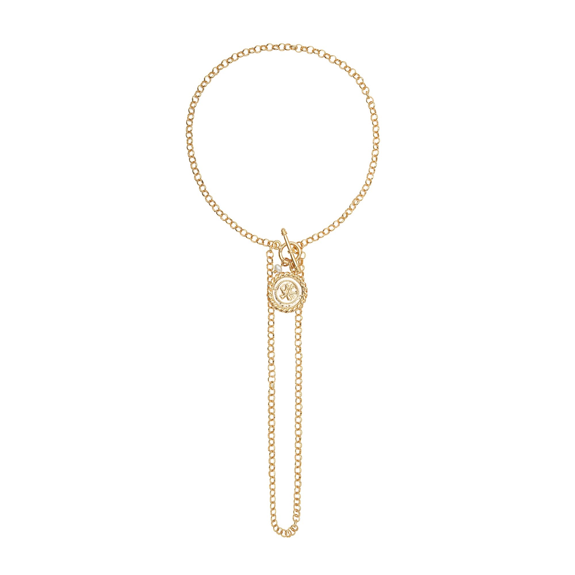 Colar Corrente Medalha Triana Ouro