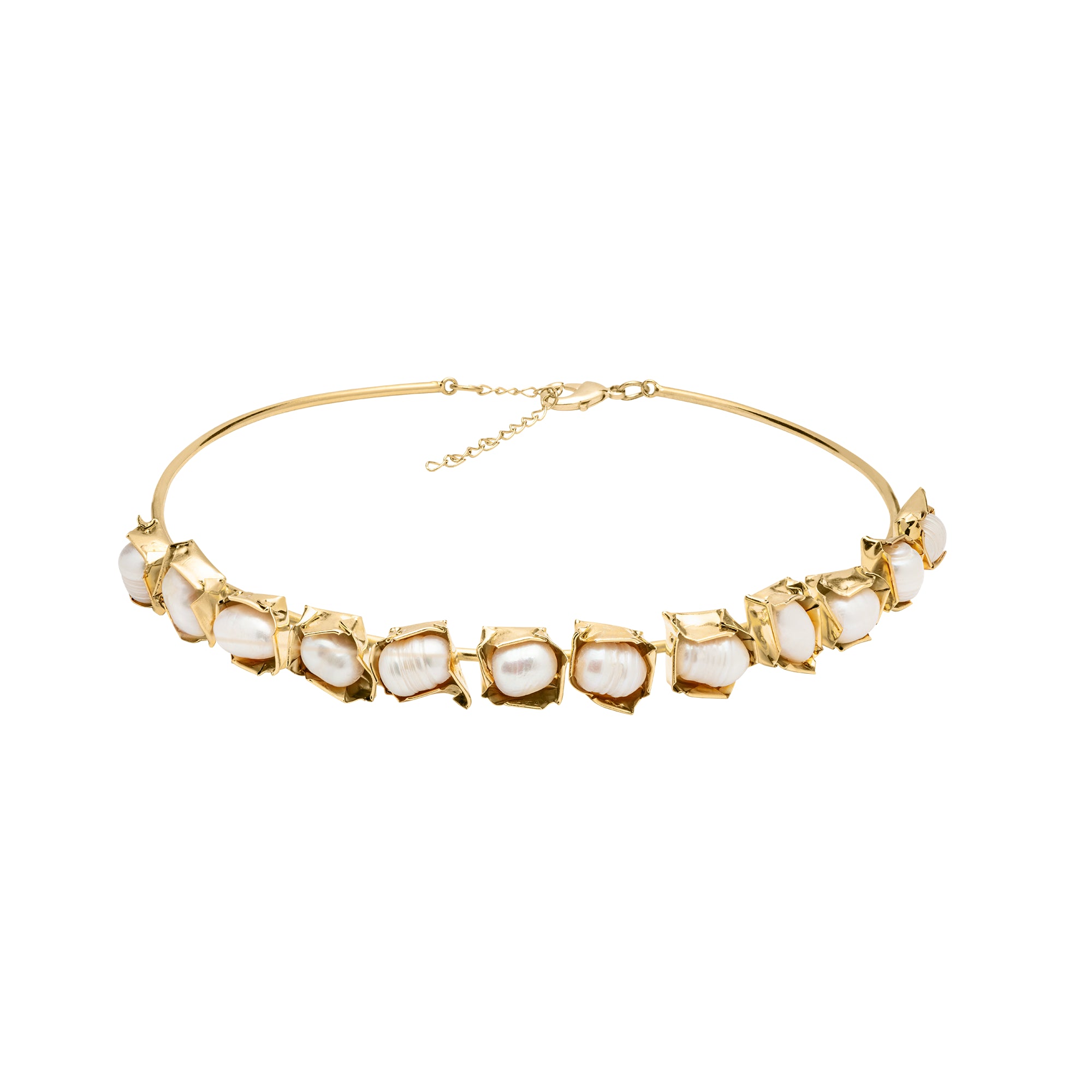 Gargantilha Madre Ouro com Pérolas