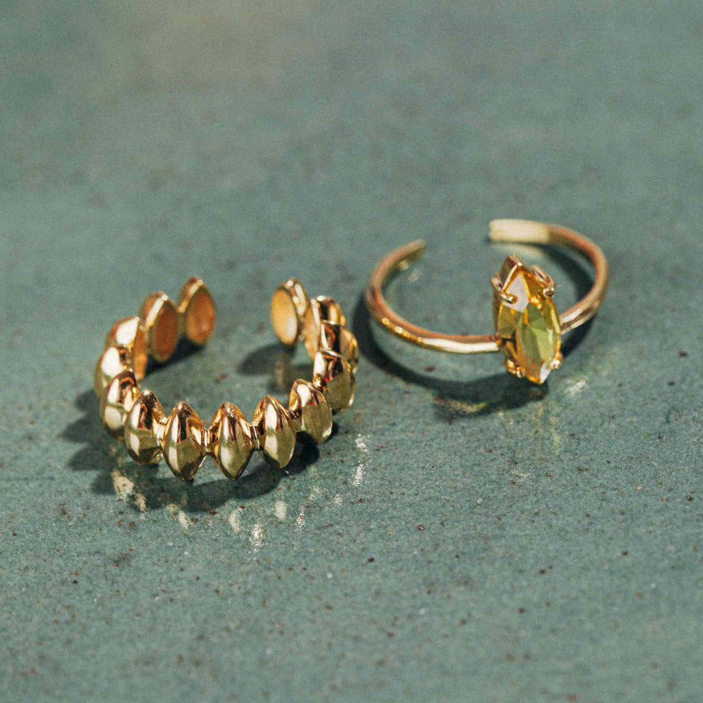 Anel Ave Ouro Ajustável