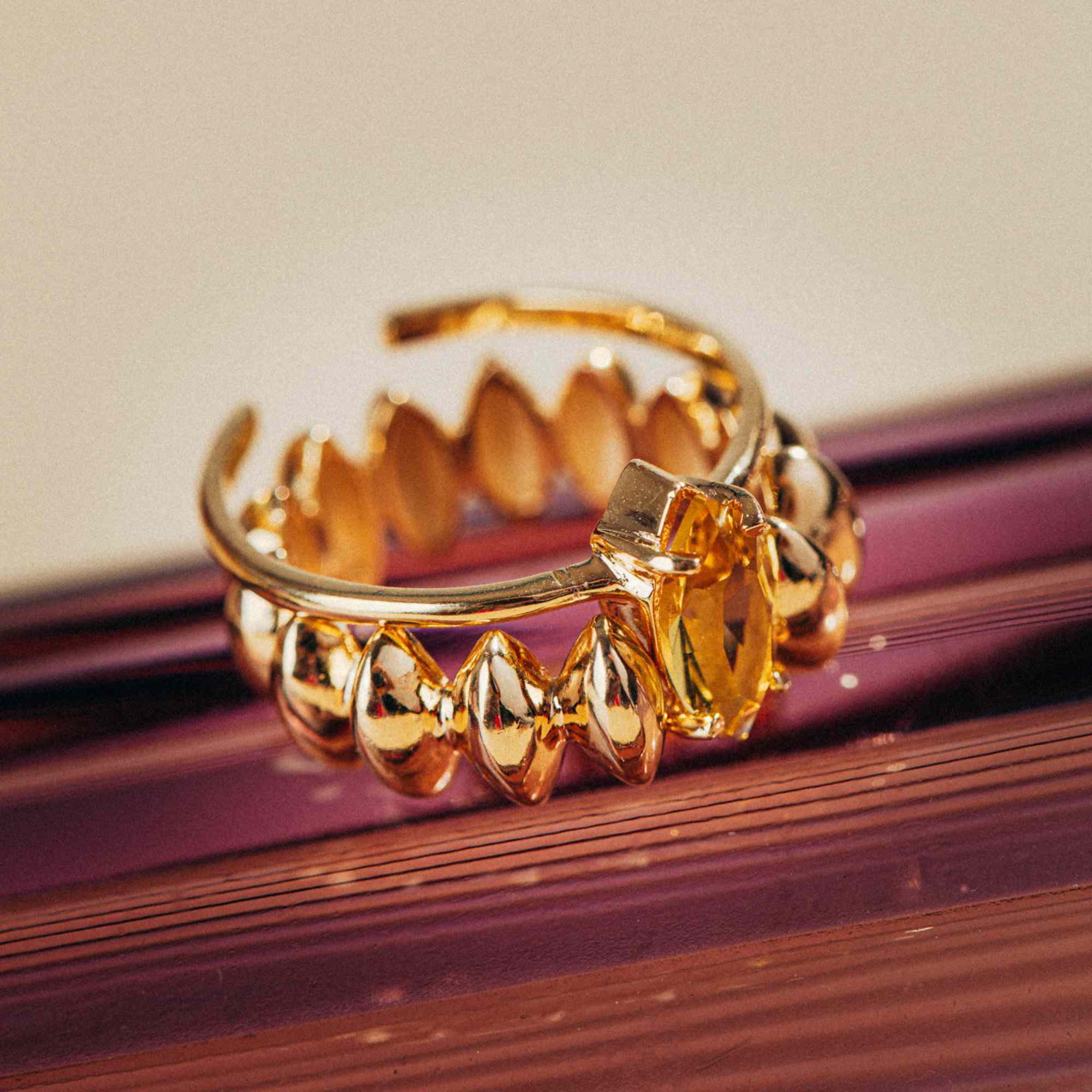 Anel Ave Ouro Ajustável