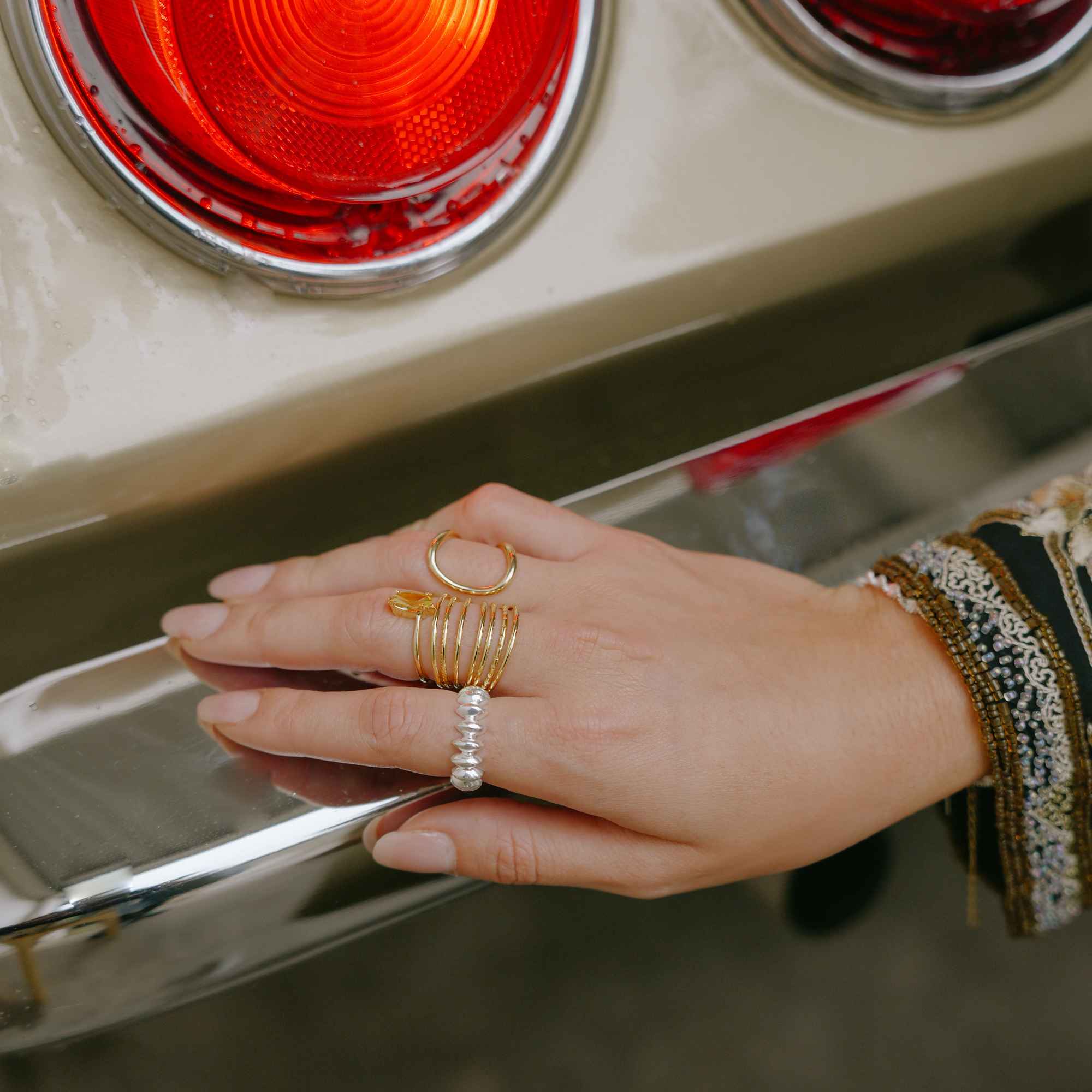 Anel Ave Prata Ajustável