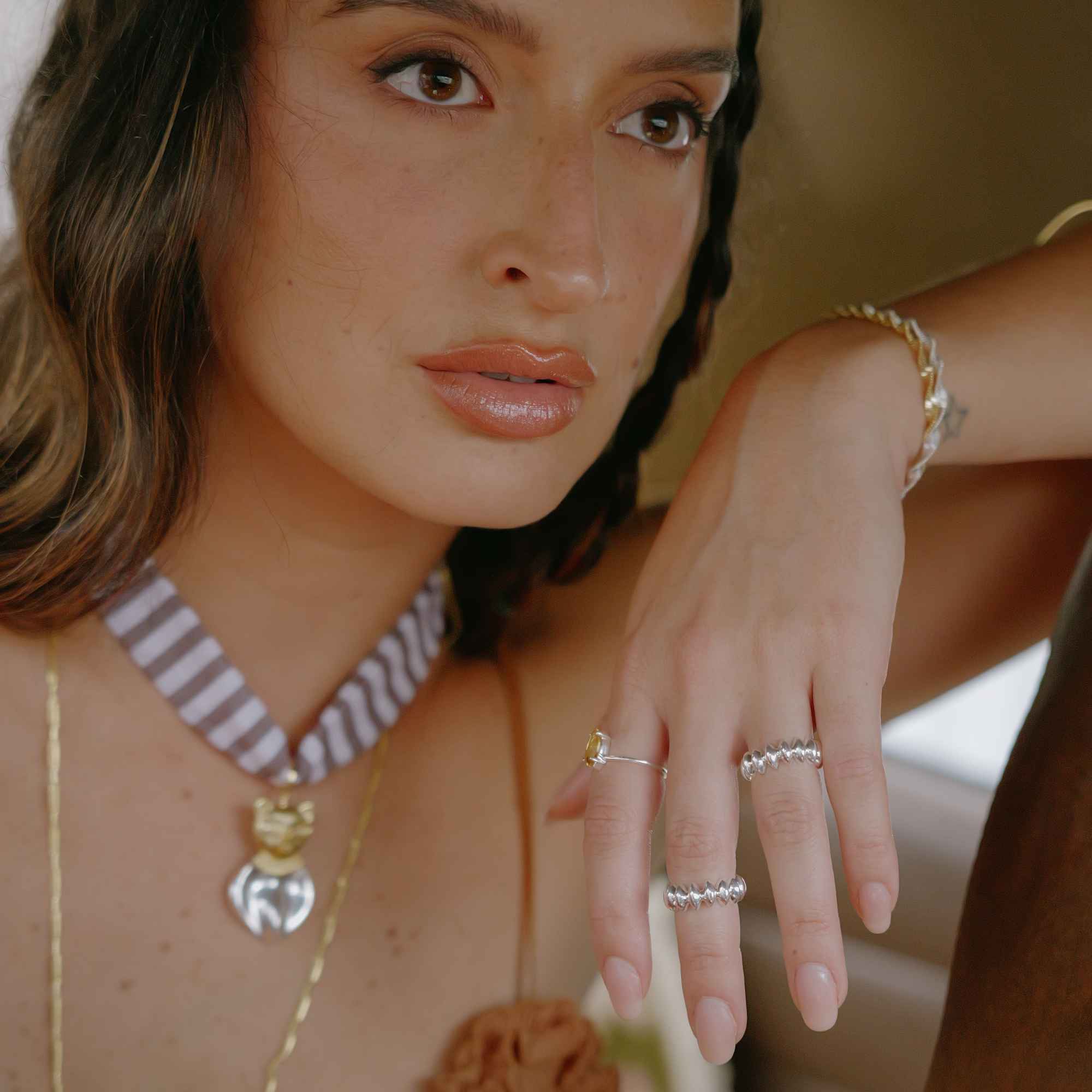 Anel Ave Prata Ajustável