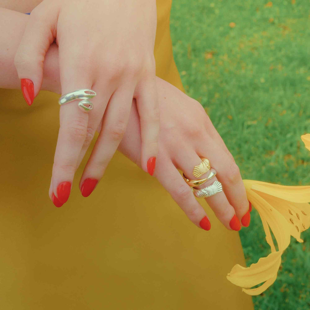 Anel Camarão Ouro Ajustável