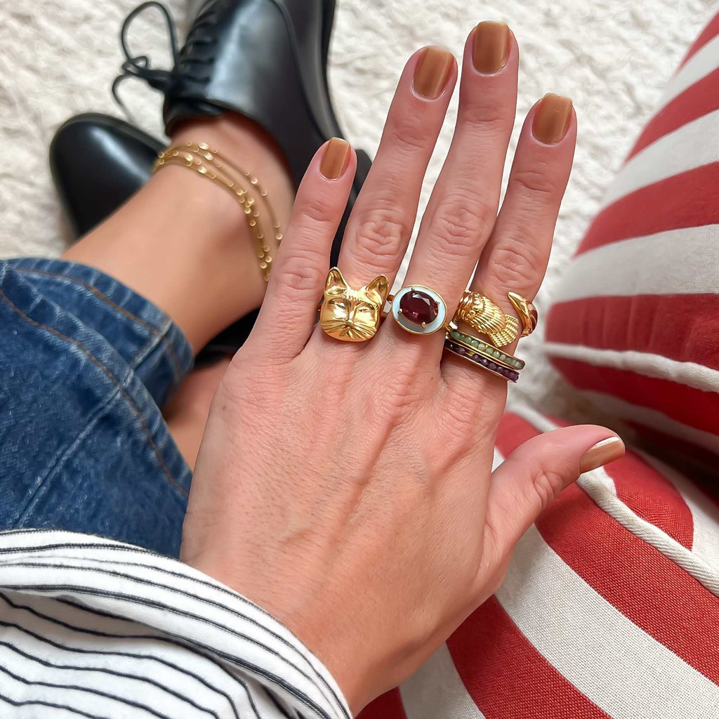 Anel Camarão Ouro Ajustável