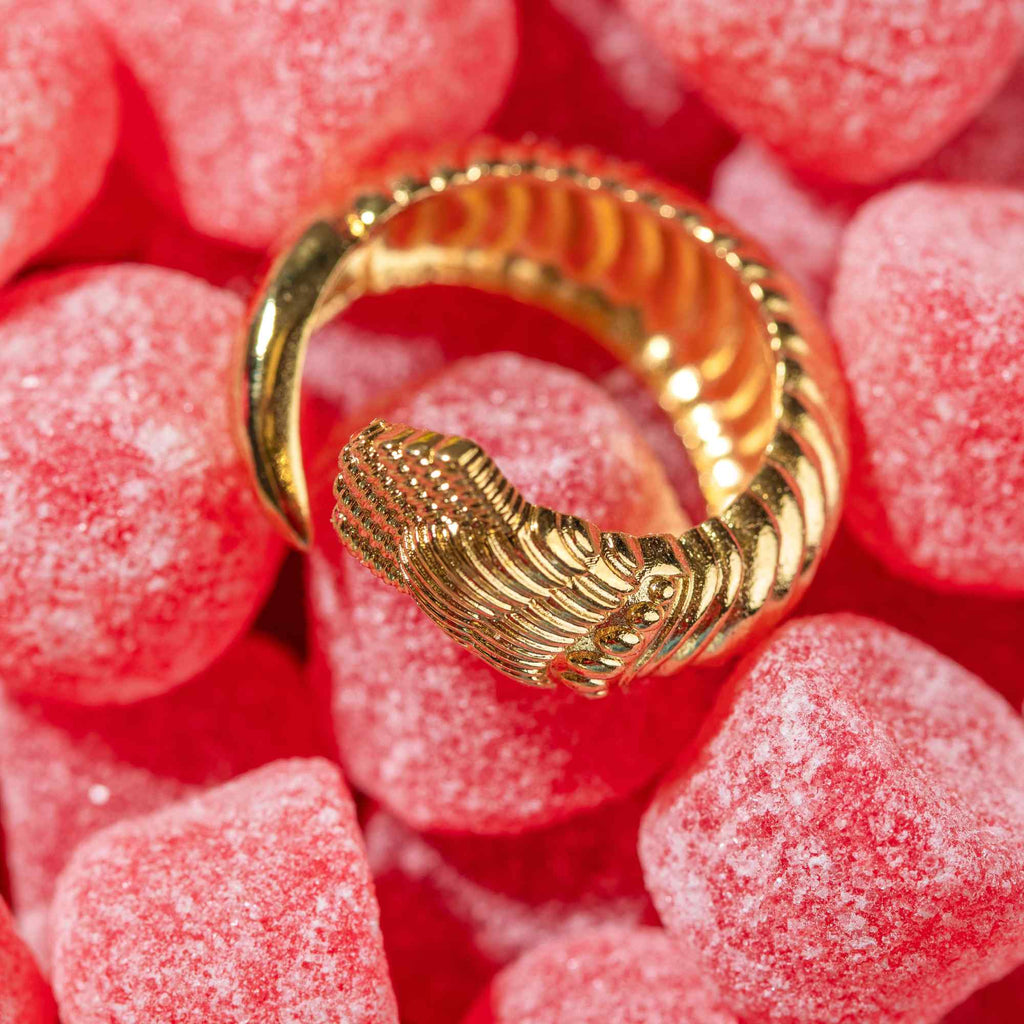 Anel Camarão Ouro Ajustável