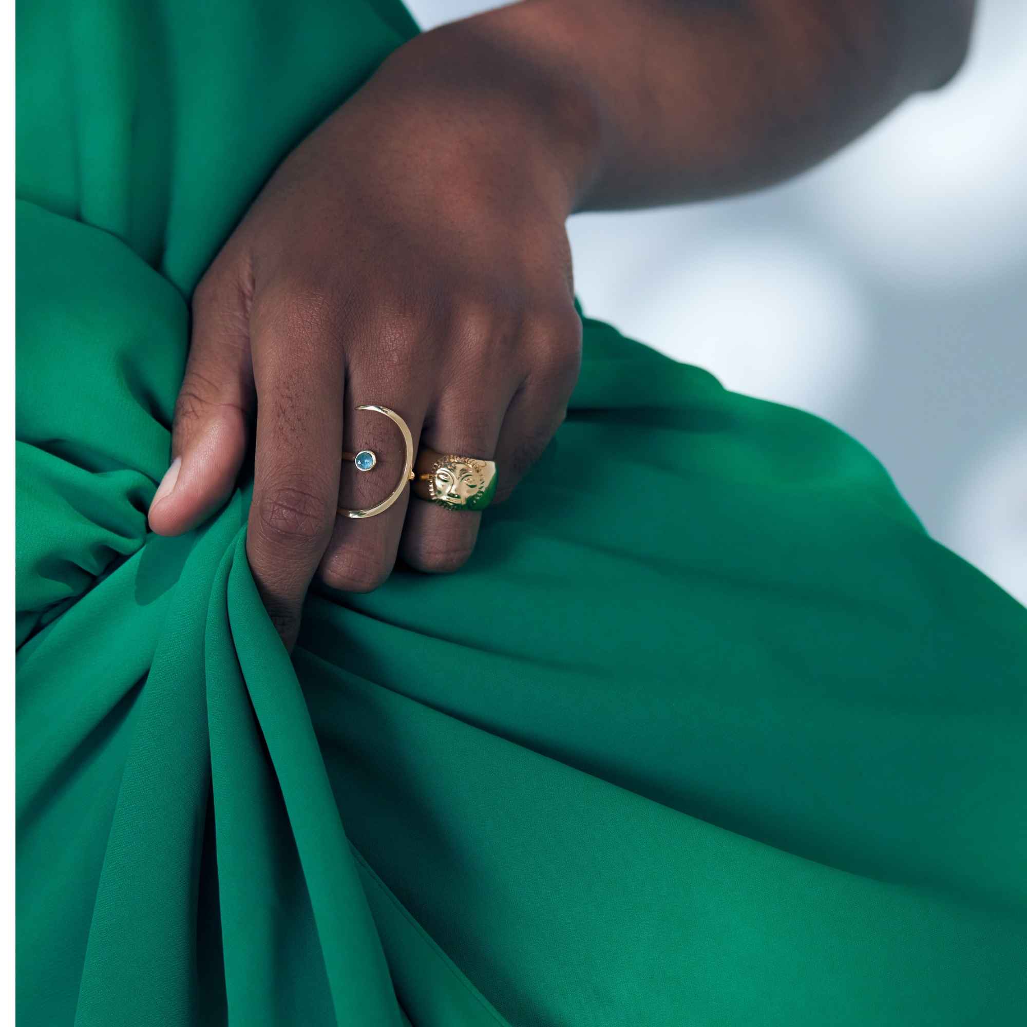 Anel Chandra Ouro Ajustável