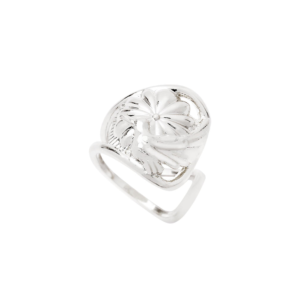 Anel Beija-Flor Prata Ajustável