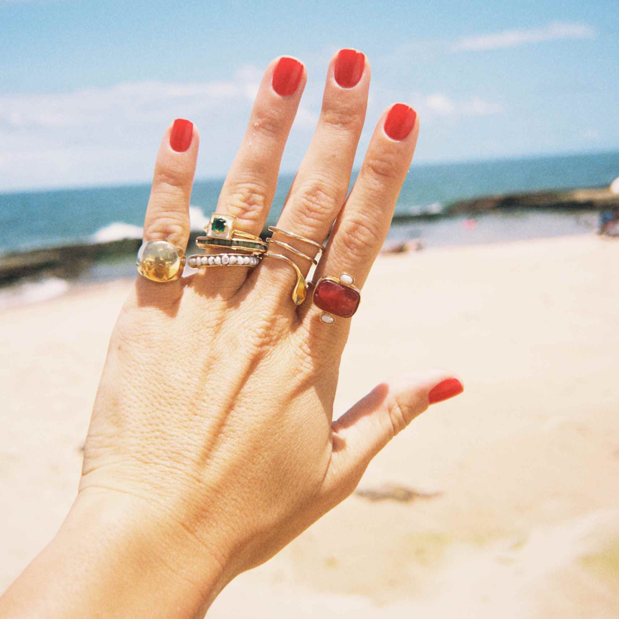 Anel Gata Mia Ouro Ajustável