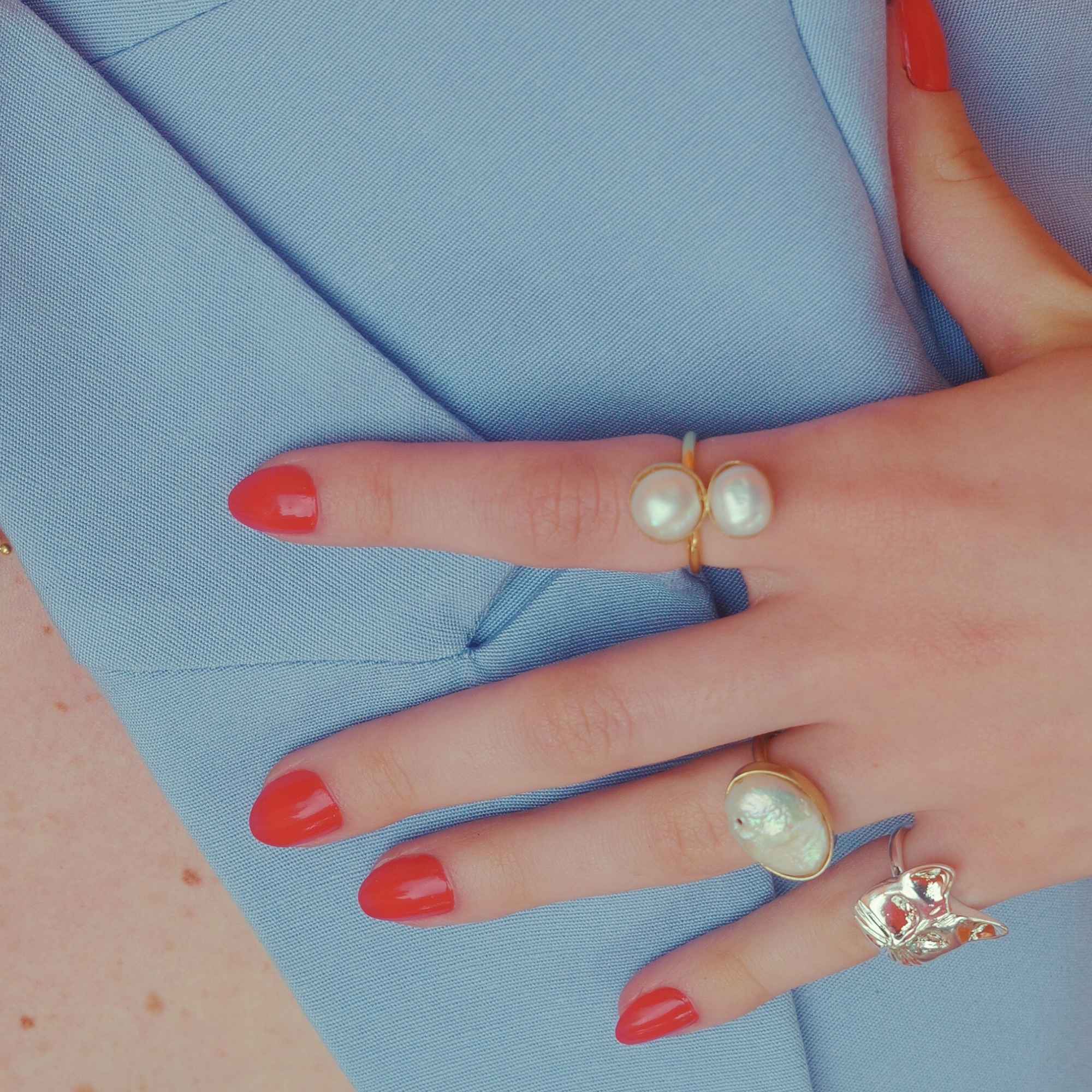 Anel Gata Mia Prata Ajustável