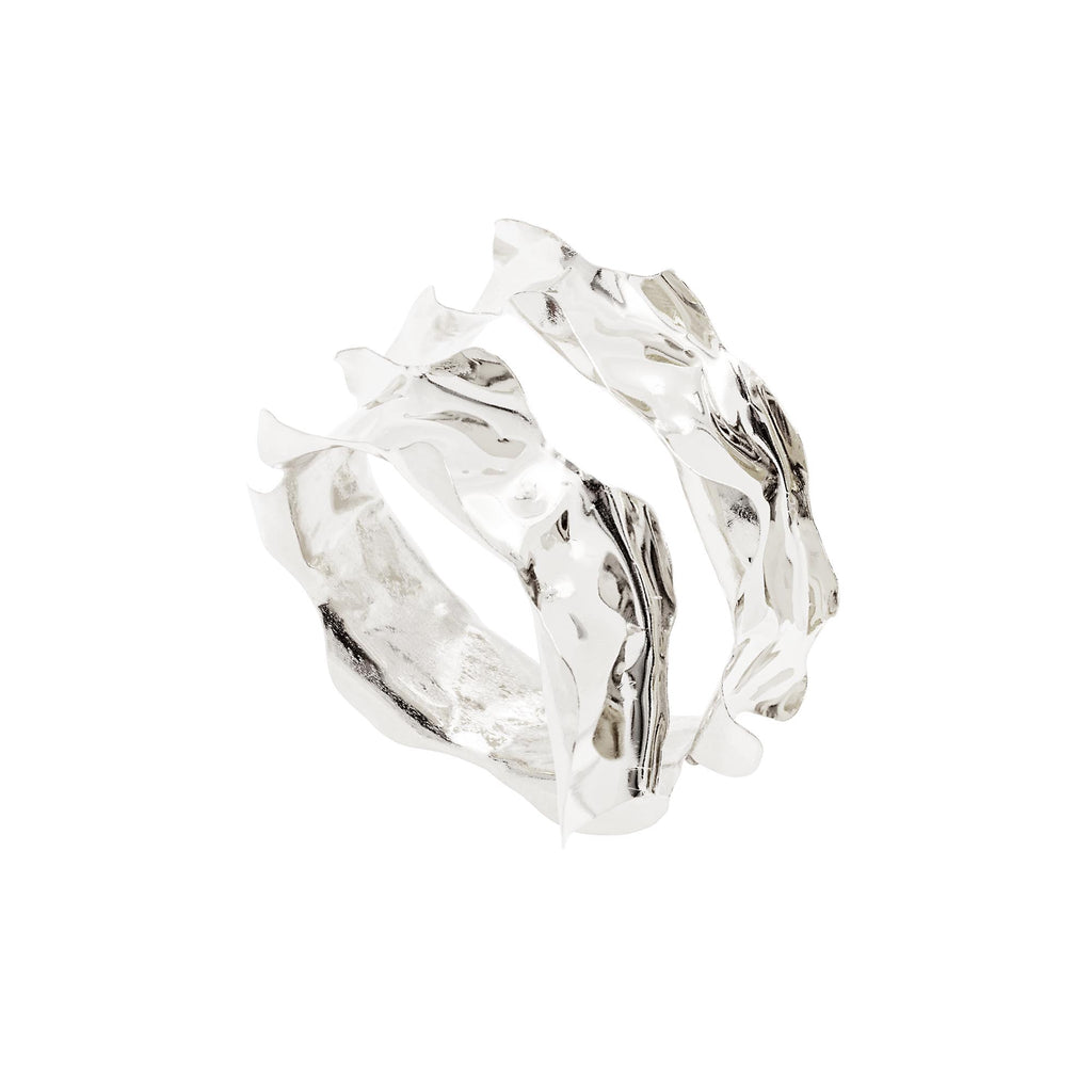 Bracelete Borda Prata Ajustável