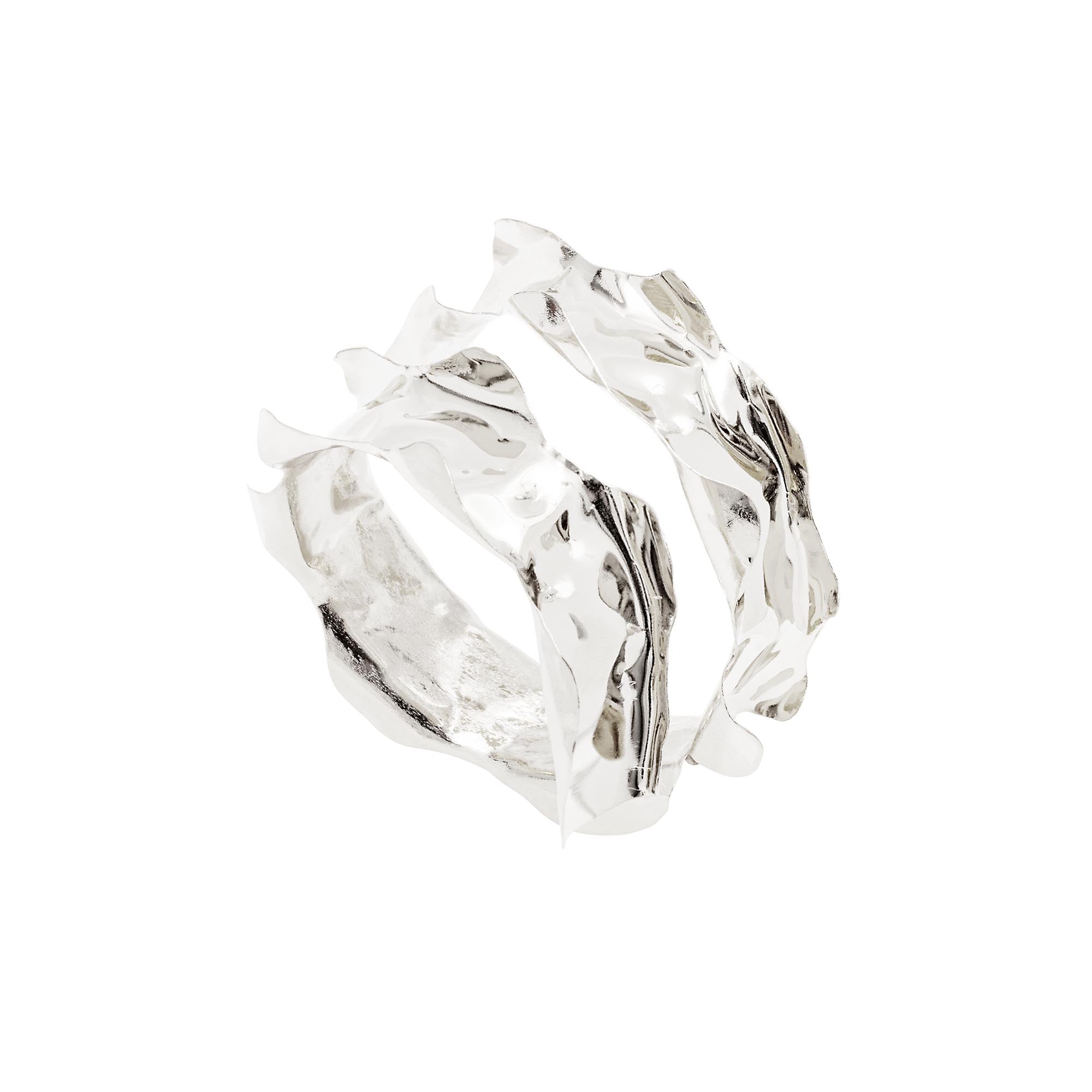 Bracelete Borda Prata Ajustável