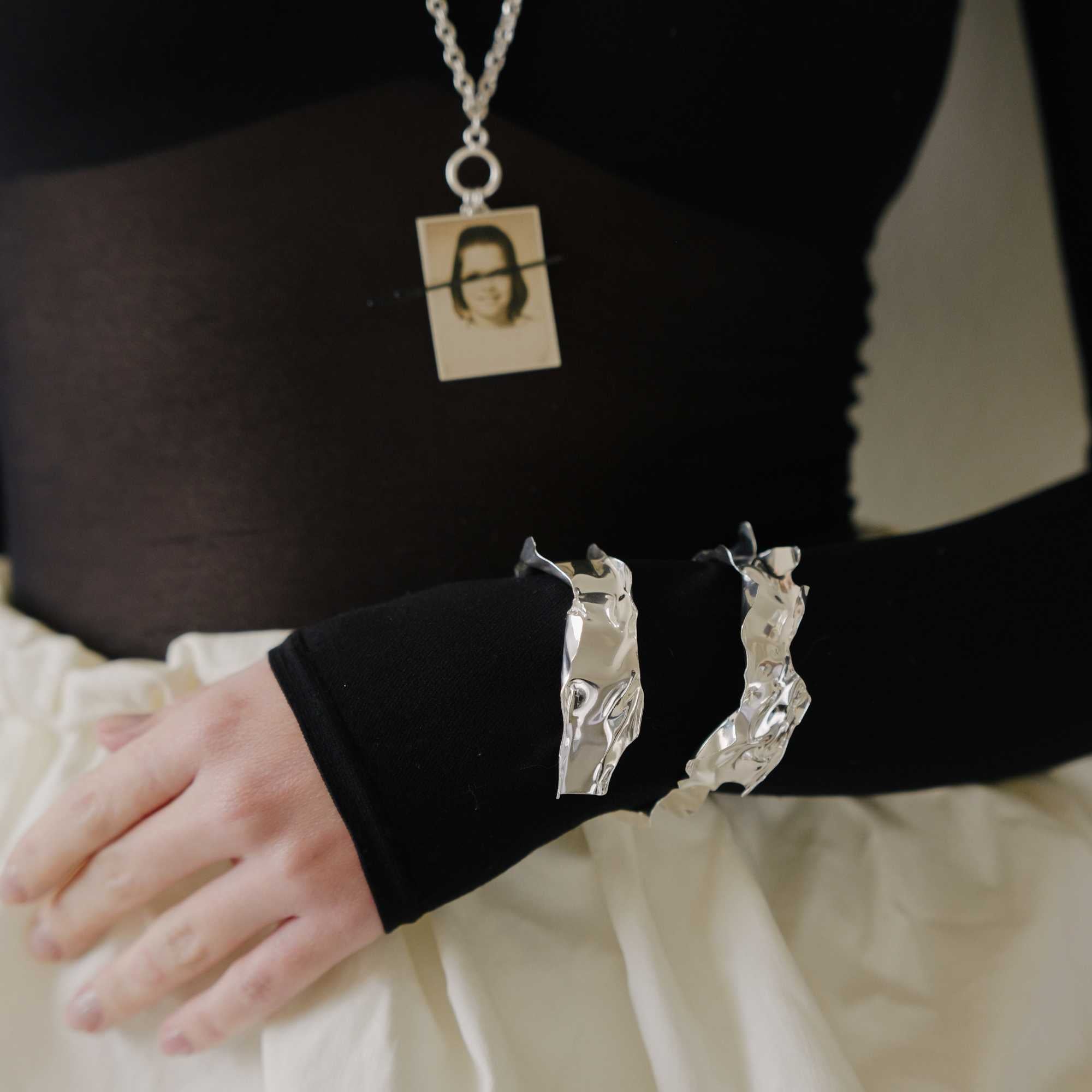 Bracelete Borda Prata Ajustável