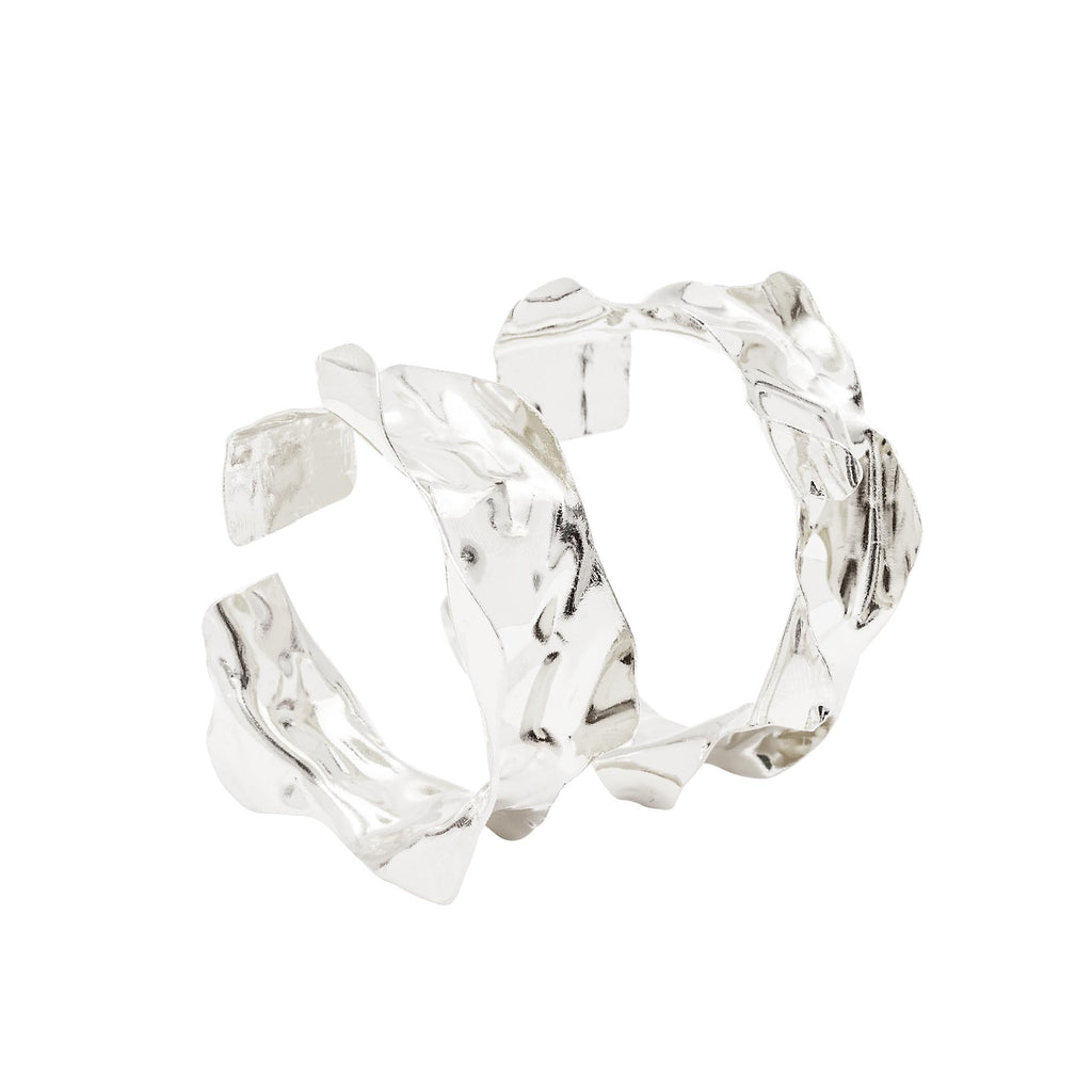 Brinco Argola Borda Prata