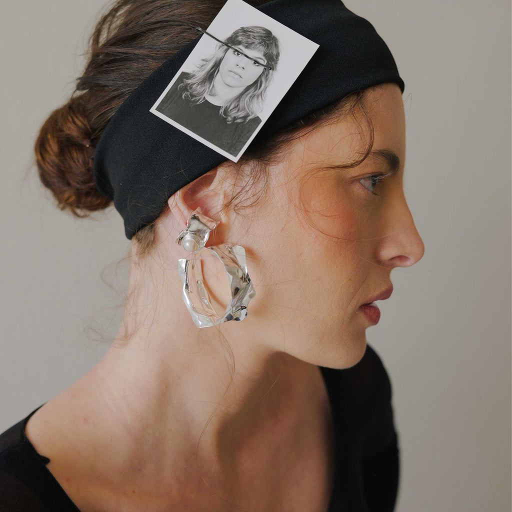 Brinco Argola Borda Prata