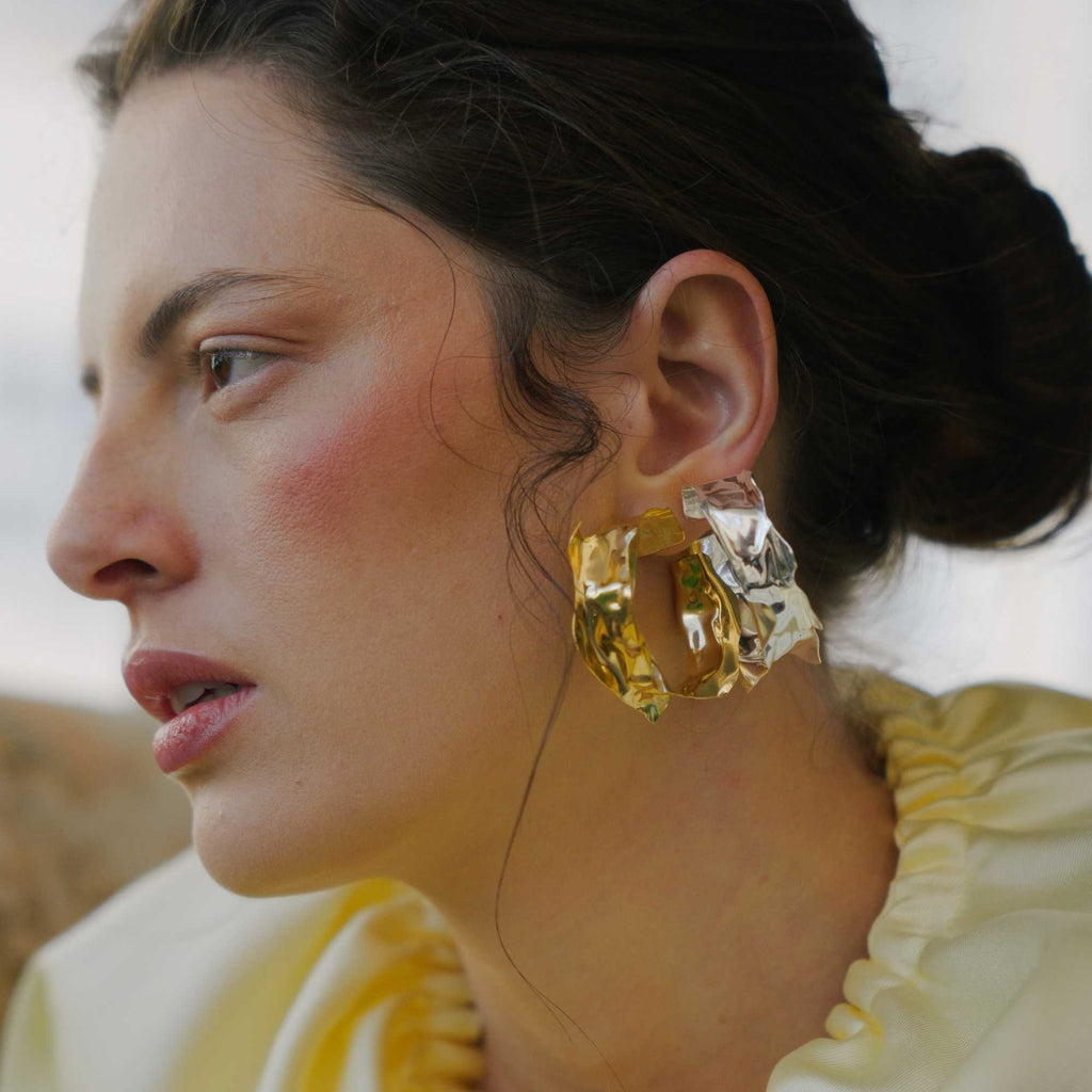 Brinco Argola Borda Prata