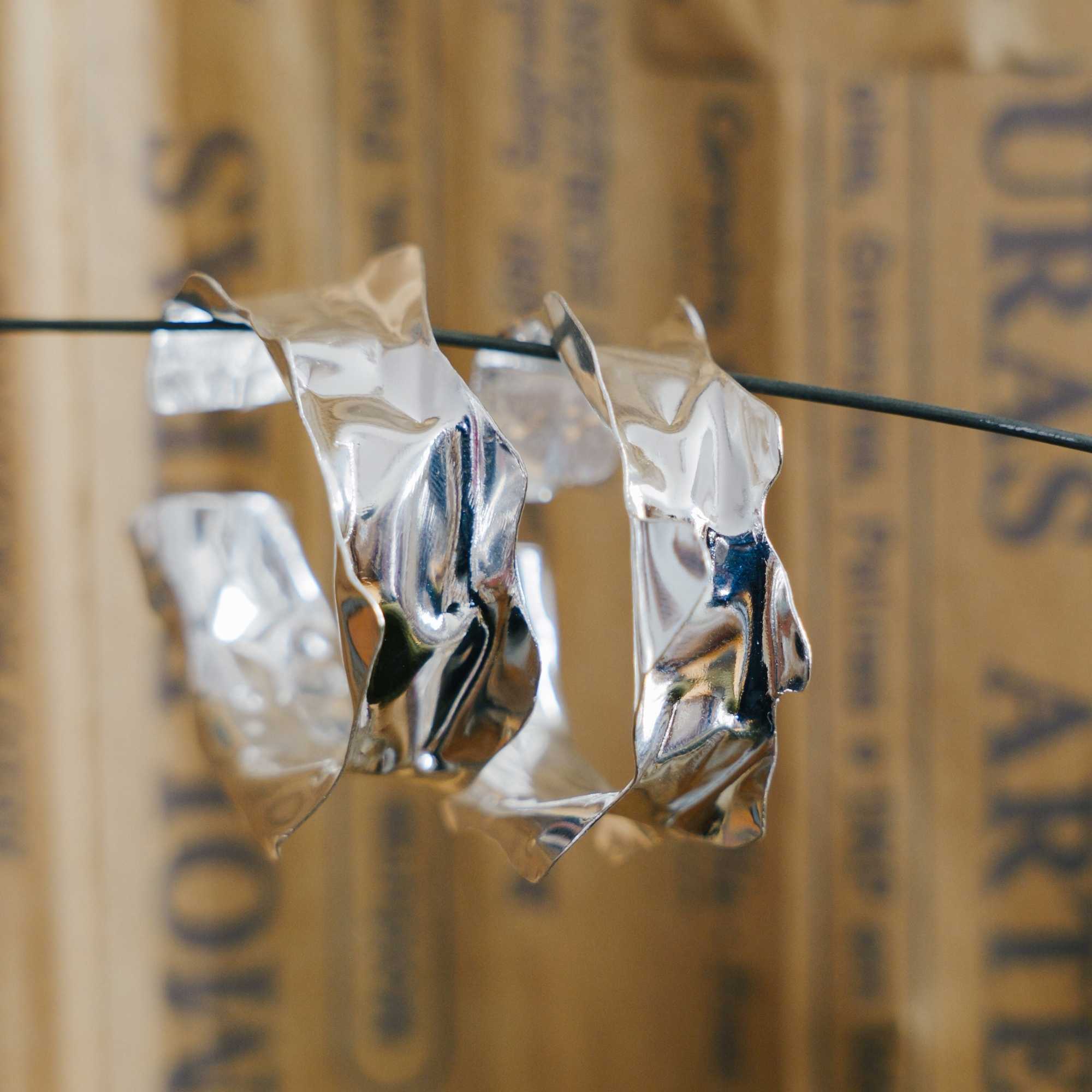 Brinco Argola Borda Prata