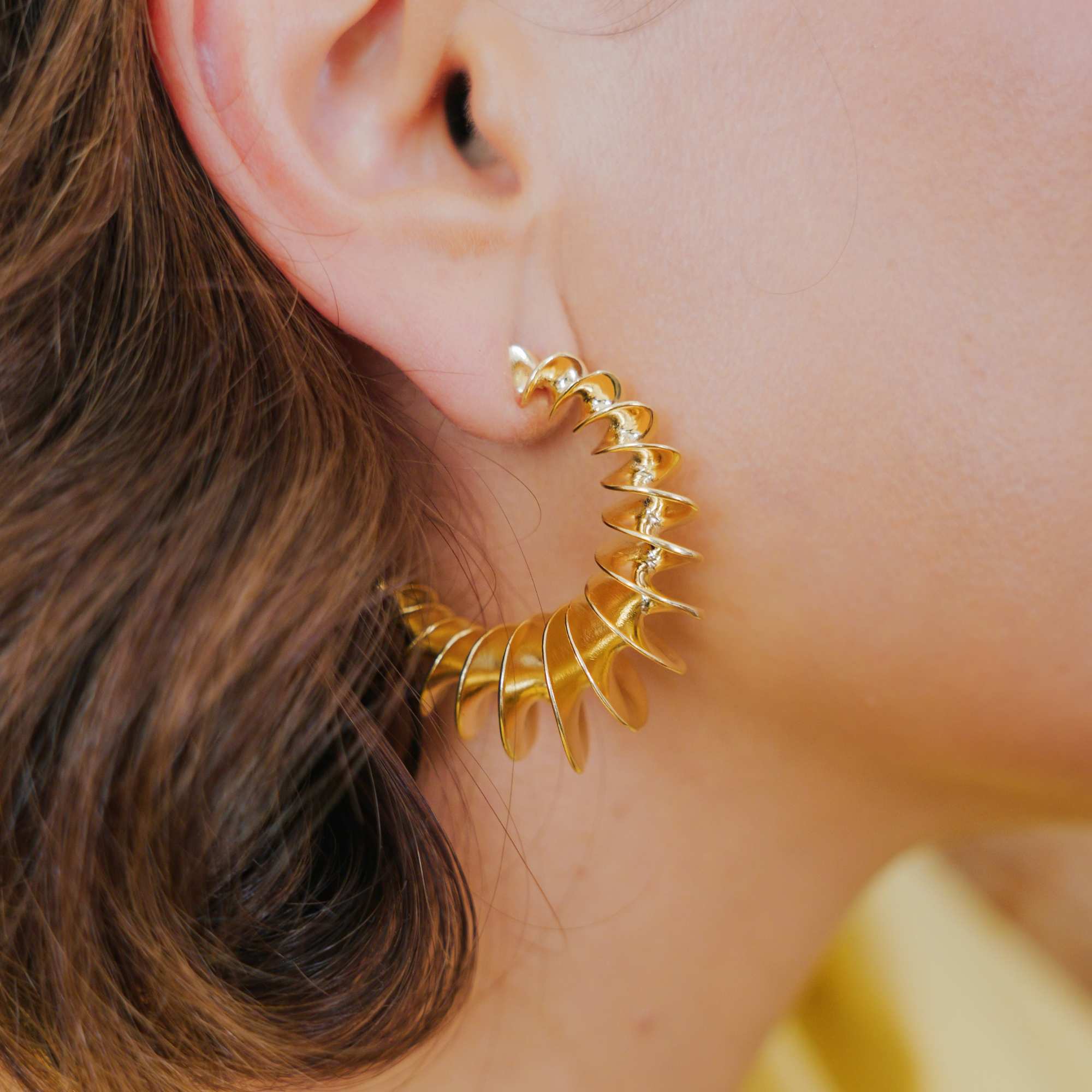 Brinco Argola Laranja Ouro