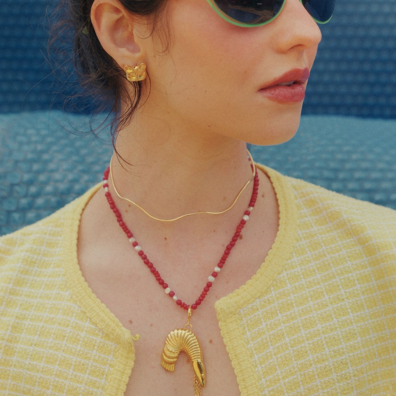 Brinco Gata Mia Ouro