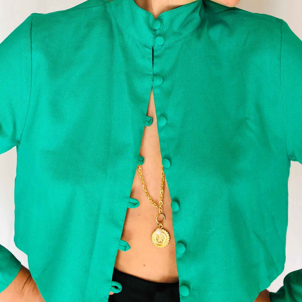 Colar Corrente Medalha Triana Ouro