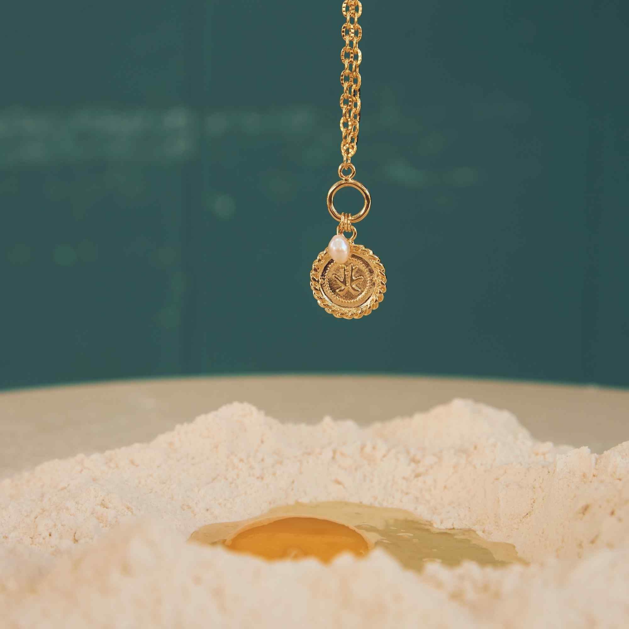 Colar Corrente Medalha Triana Ouro