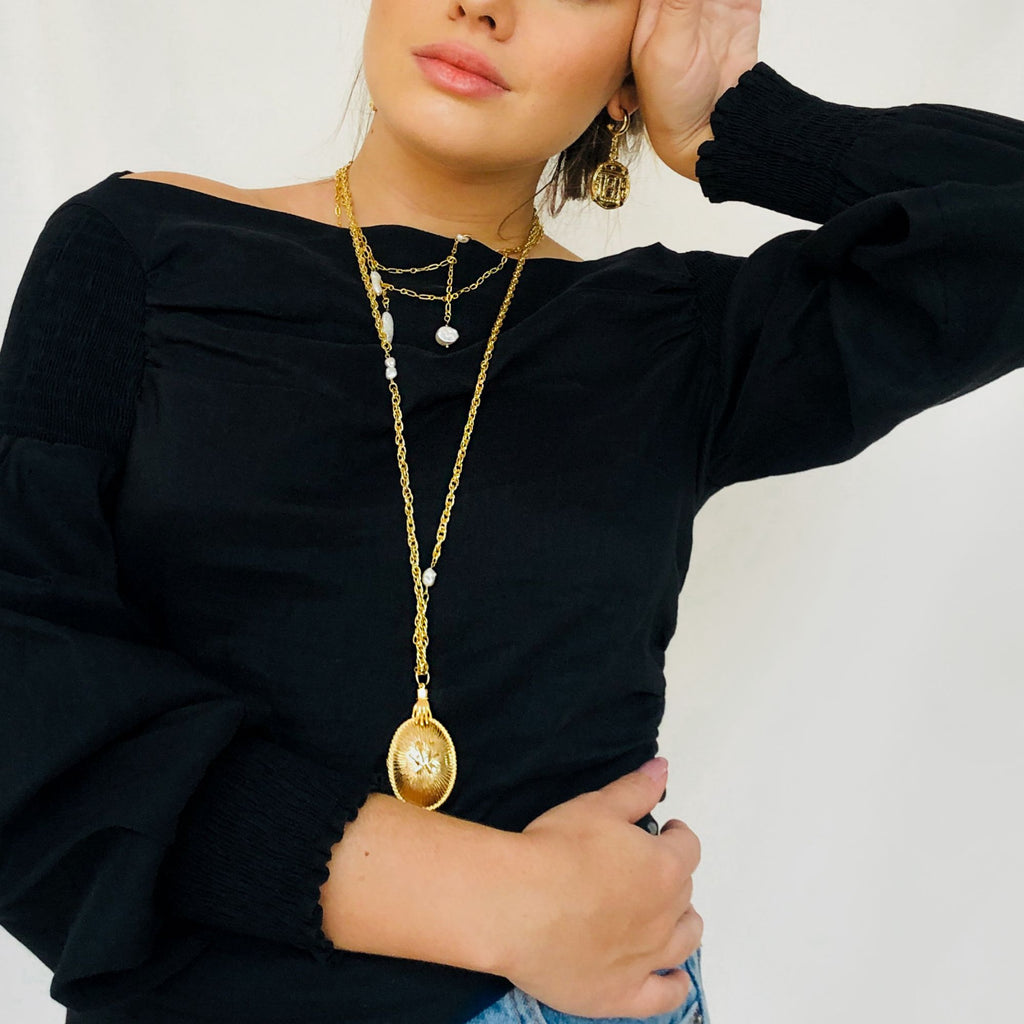 Colar Relicário Triana Ouro