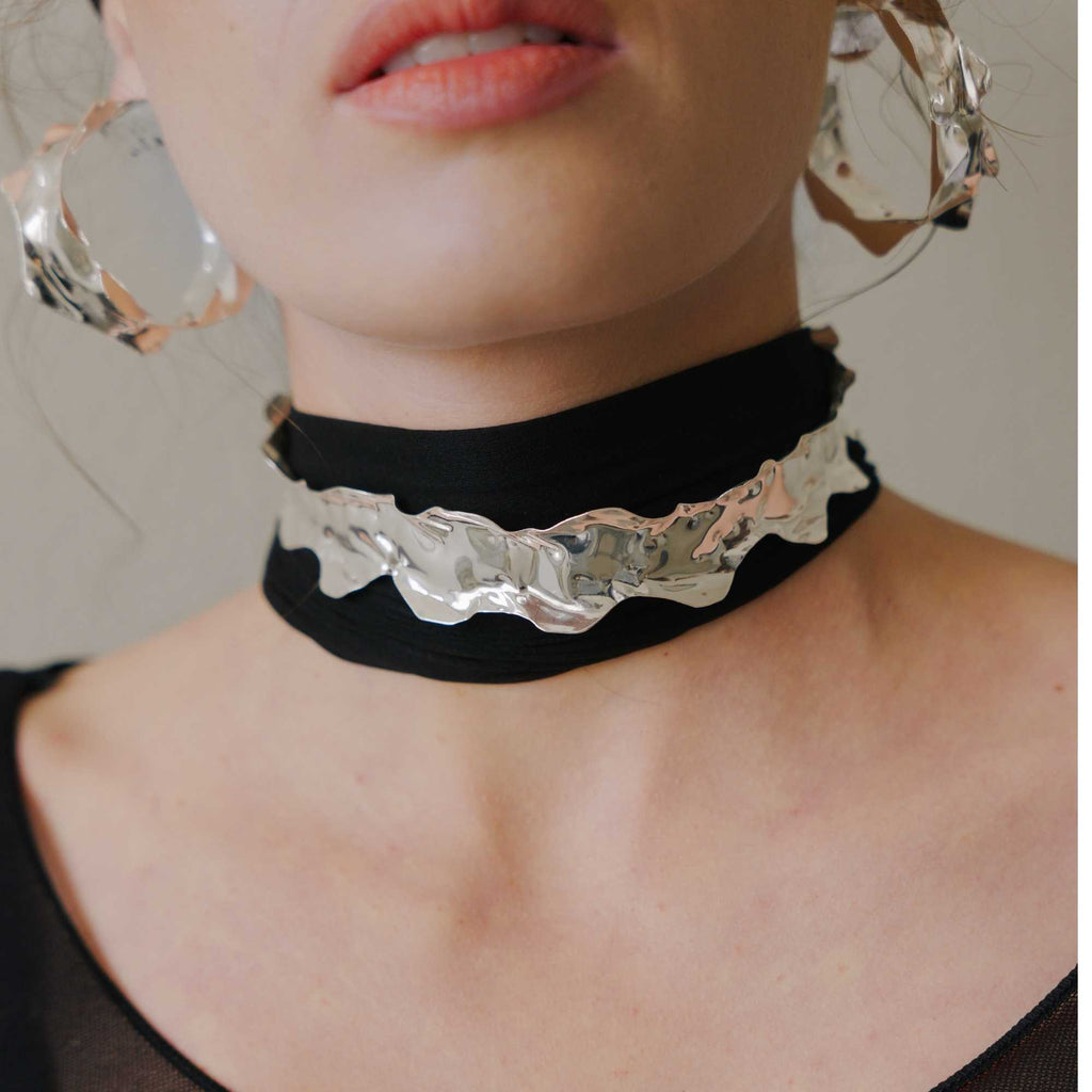 Gargantilha Borda Prata