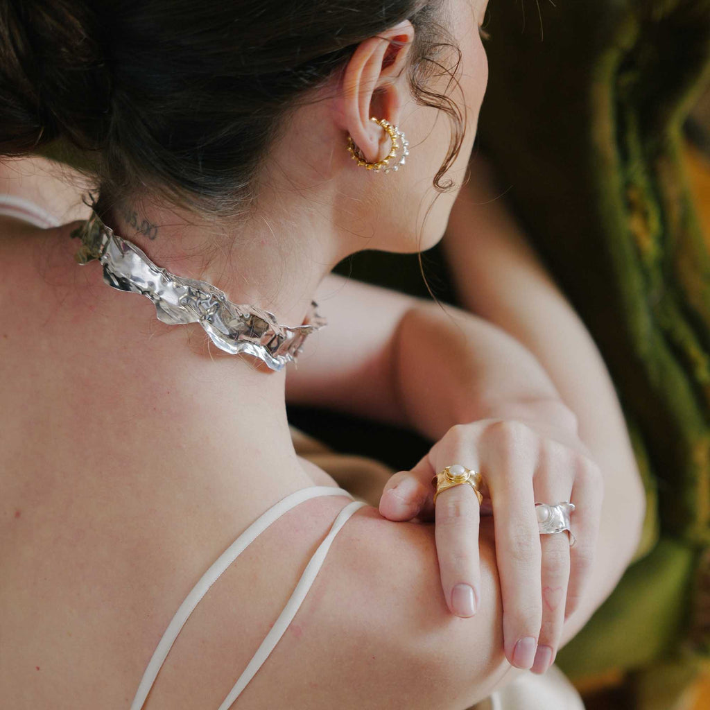 Gargantilha Borda Prata