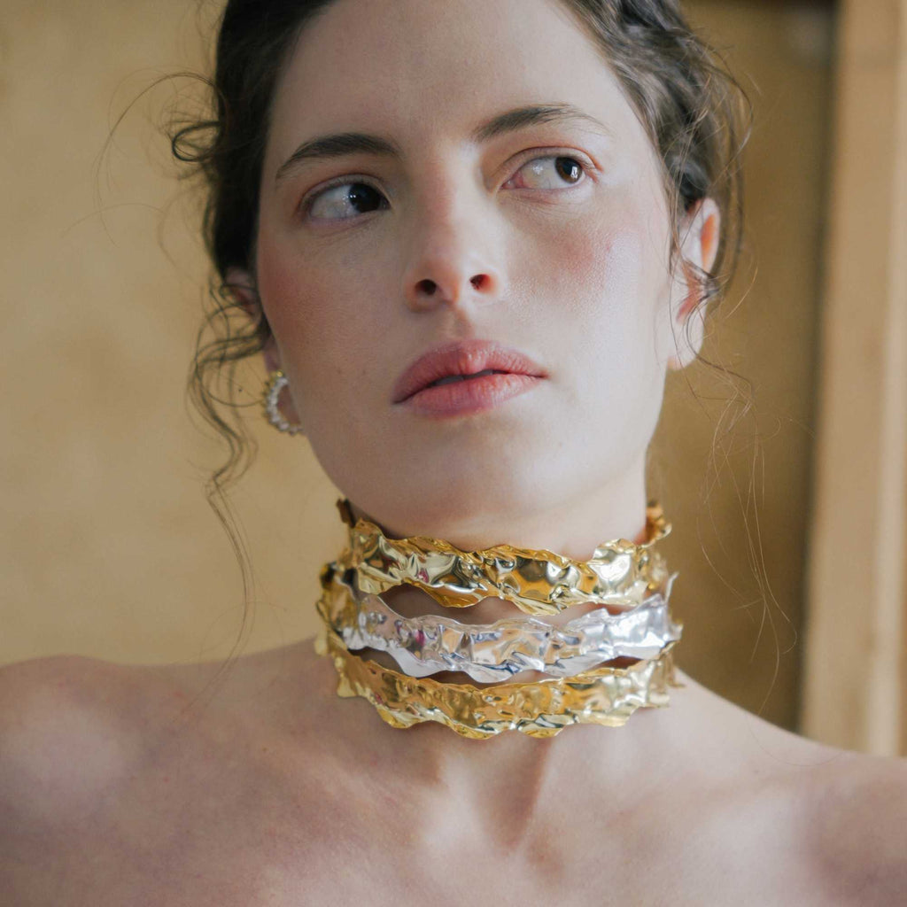 Gargantilha Borda Prata