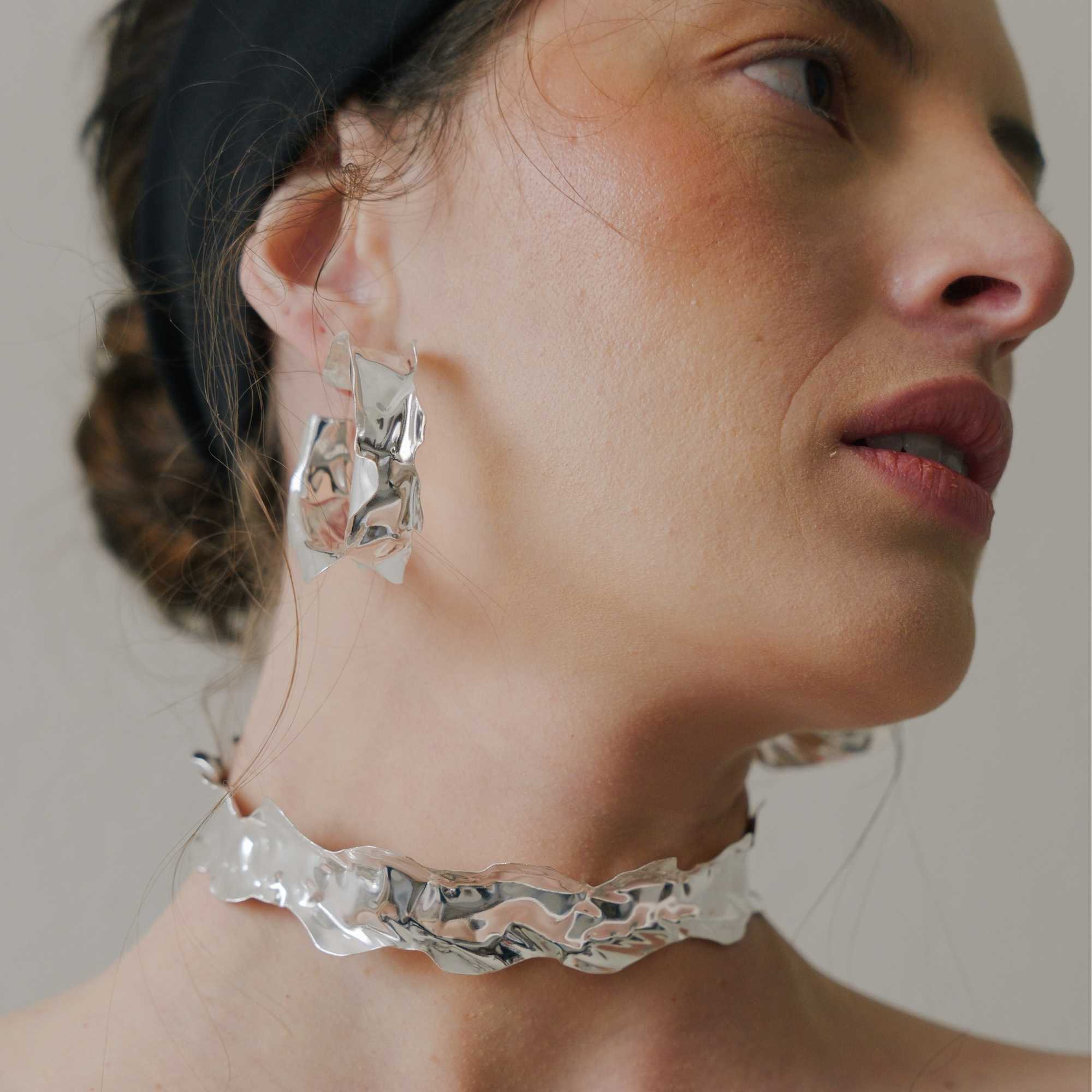 Gargantilha Borda Prata