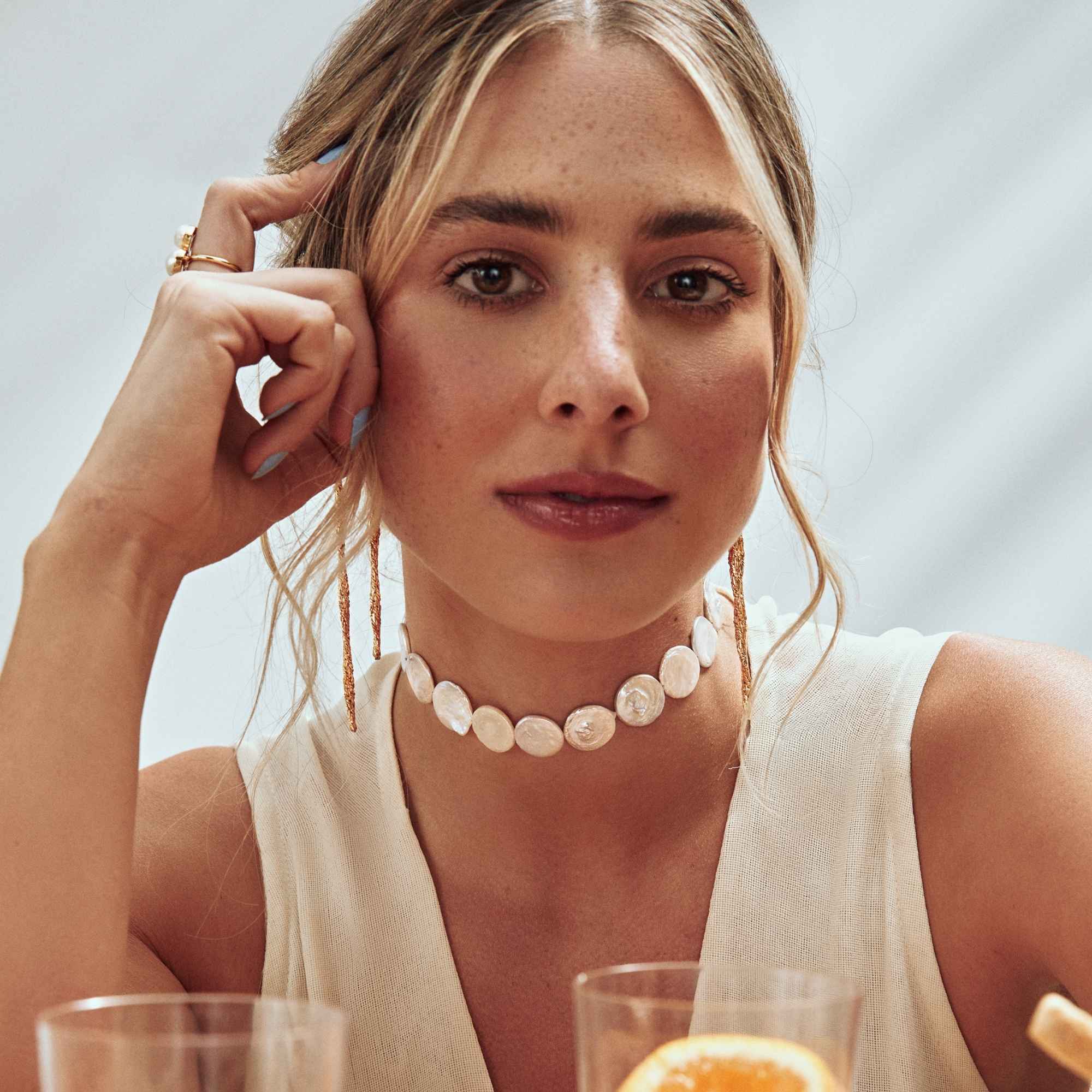 Gargantilha Noz com Pérolas