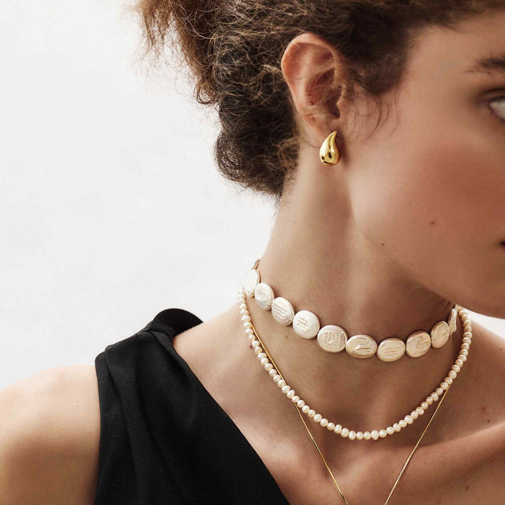 Gargantilha Noz com Pérolas