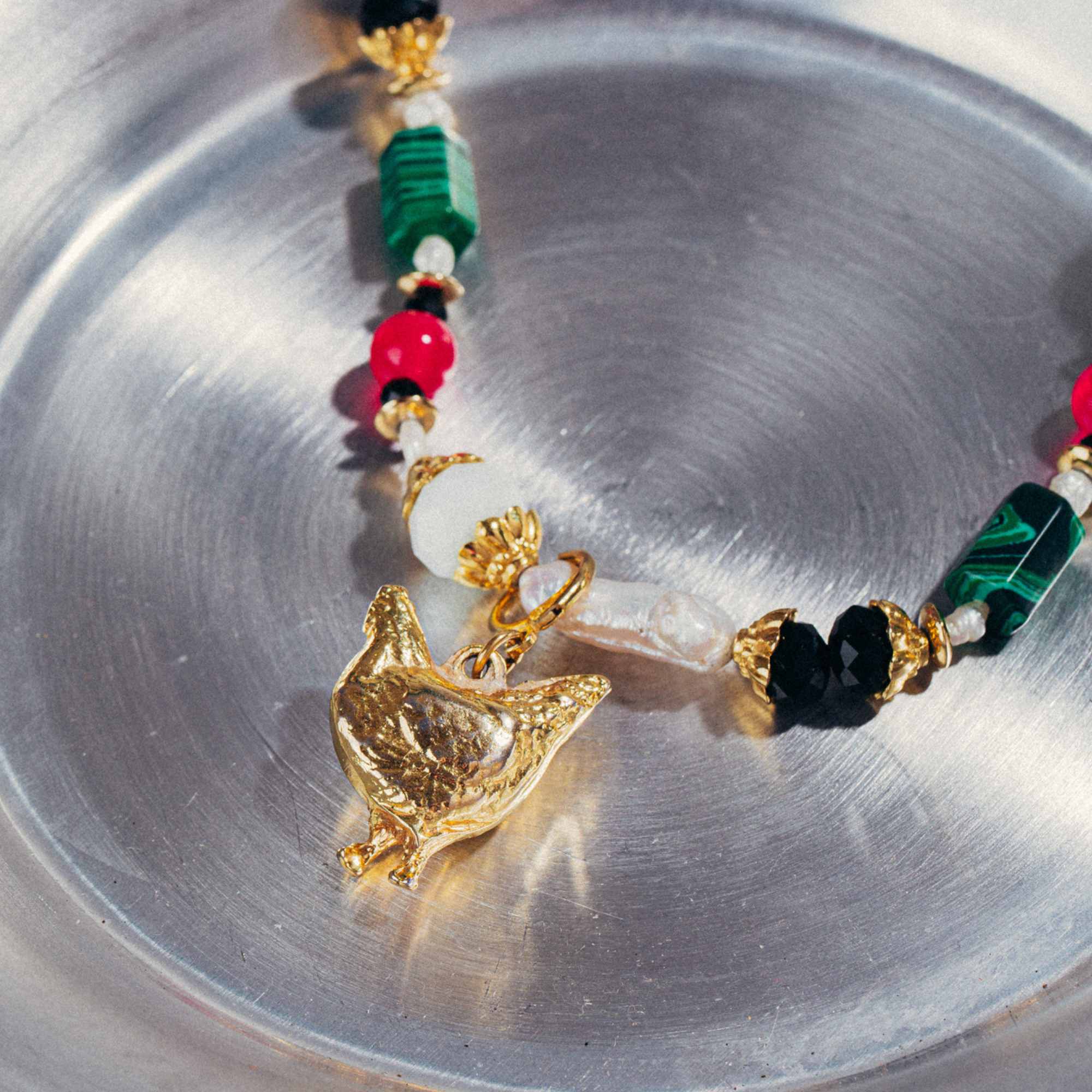 Pingente Galinha Lucrécia Ouro